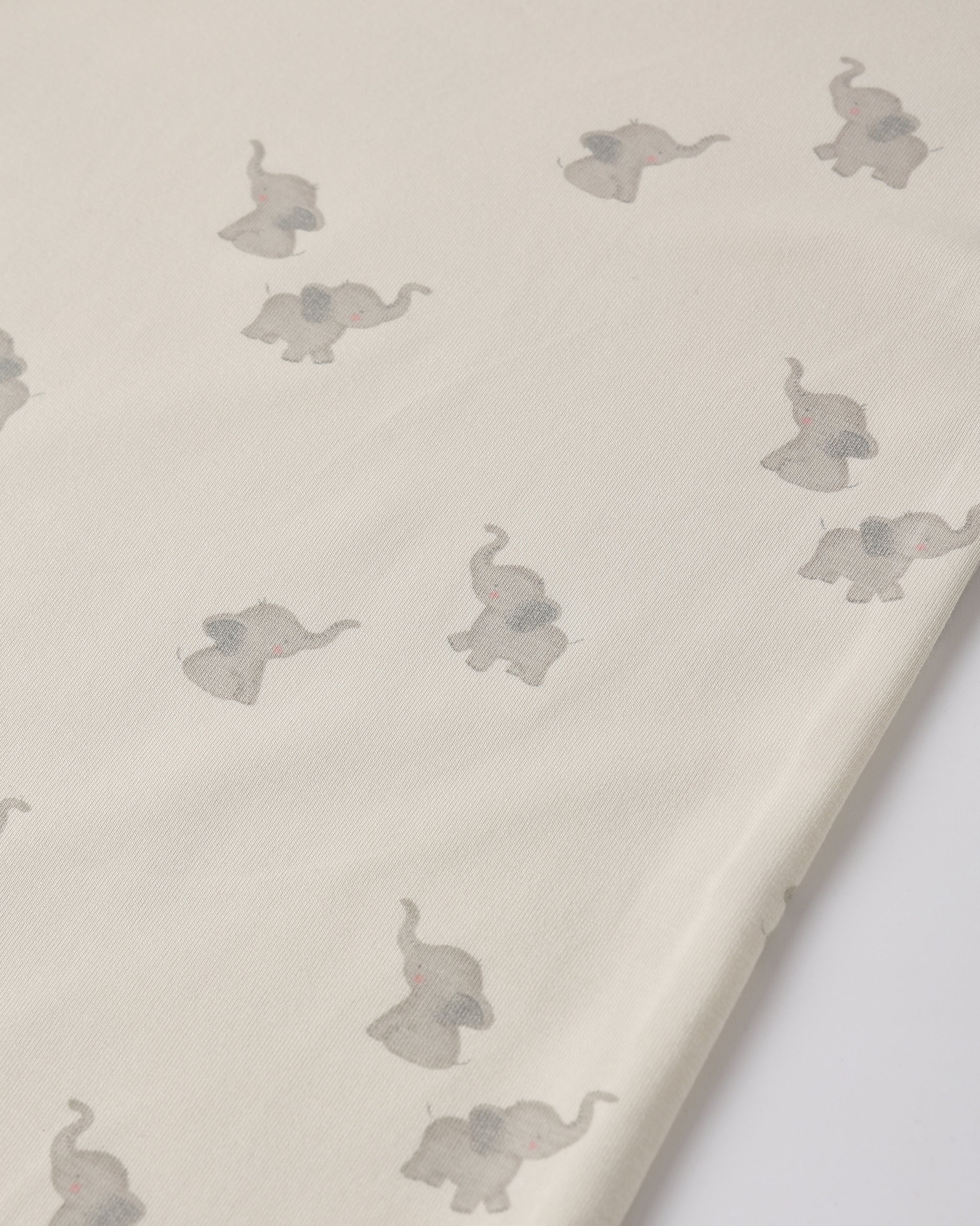 Bamboo Baby Gown + Hat Set Elephants - Image 3