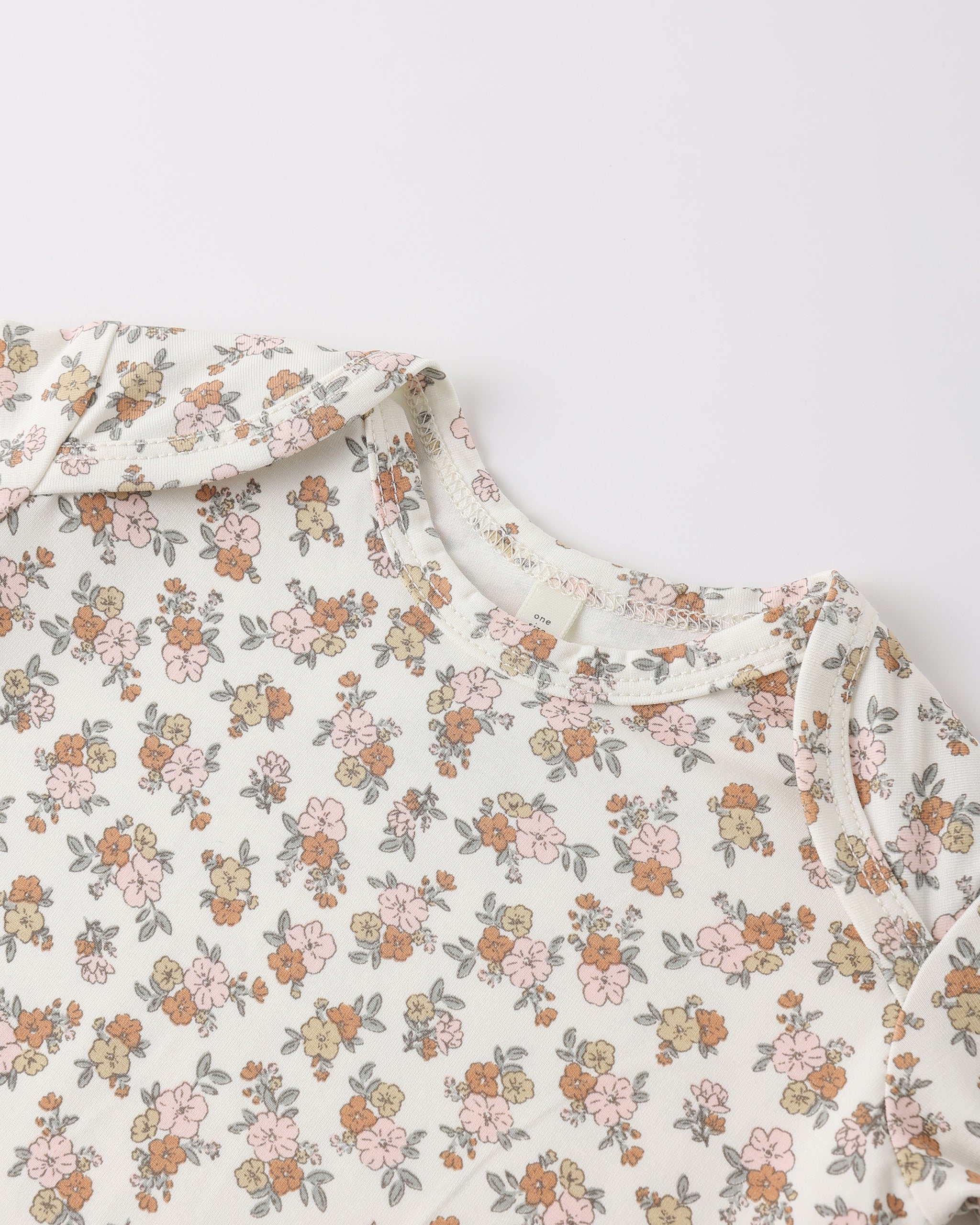 Bamboo Baby Gown + Hat Set Wildflower - Image 5