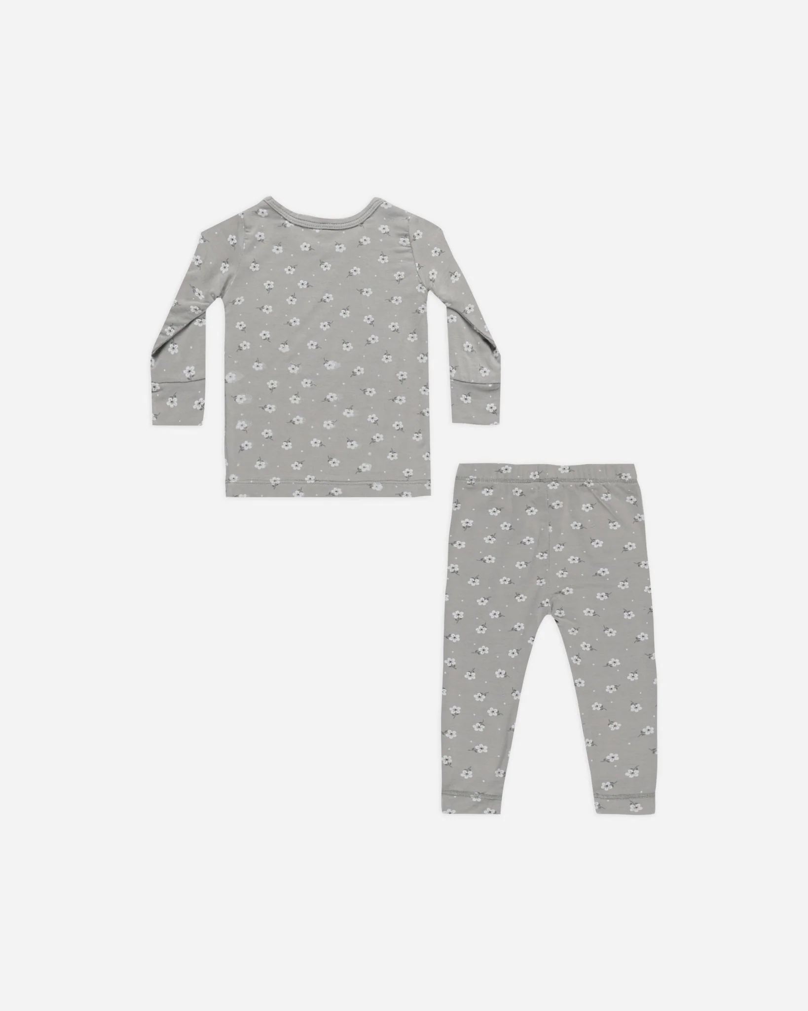 Bamboo Pajama Set || Blue Ditsy - Image 2