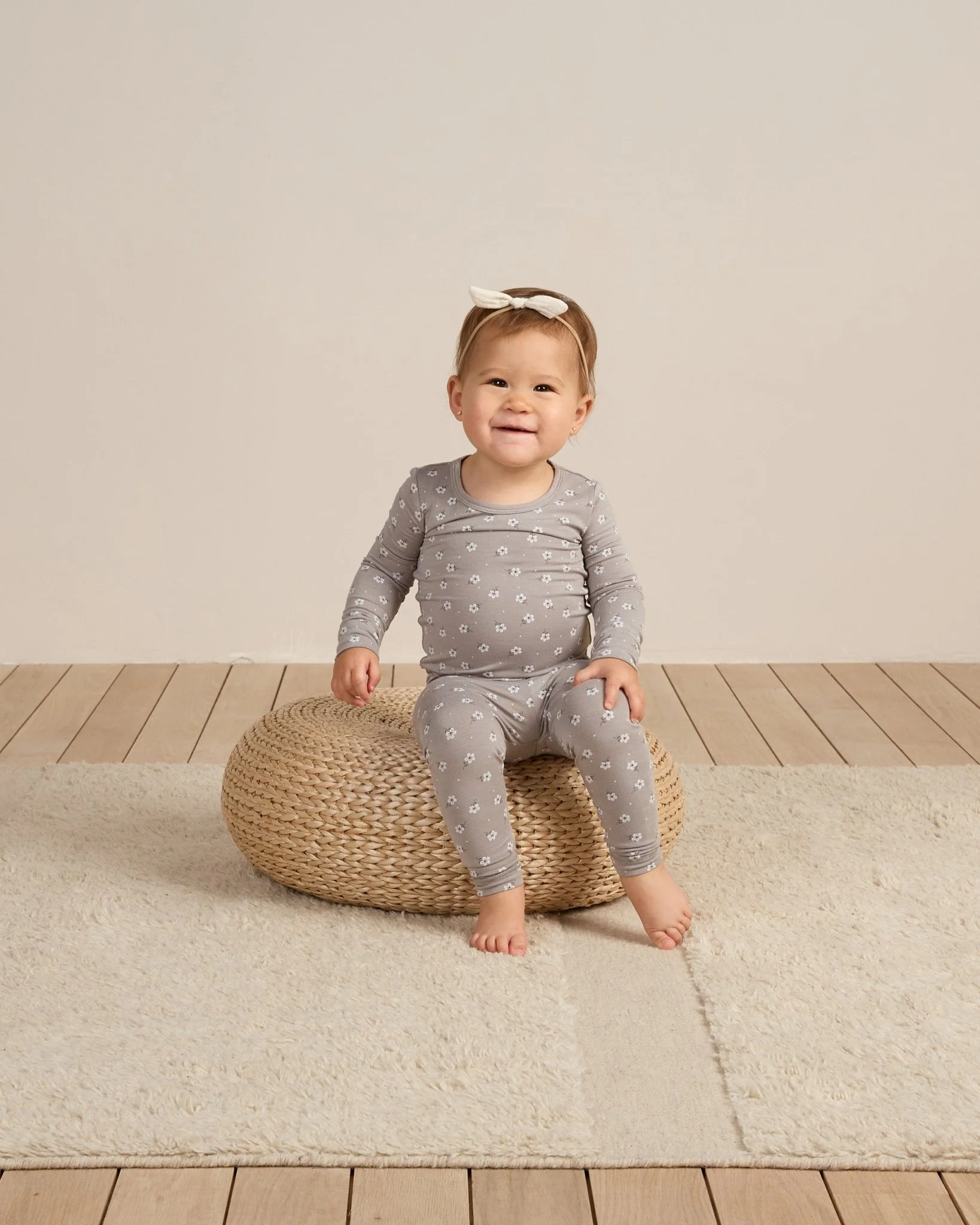 Bamboo Pajama Set || Blue Ditsy - Image 3