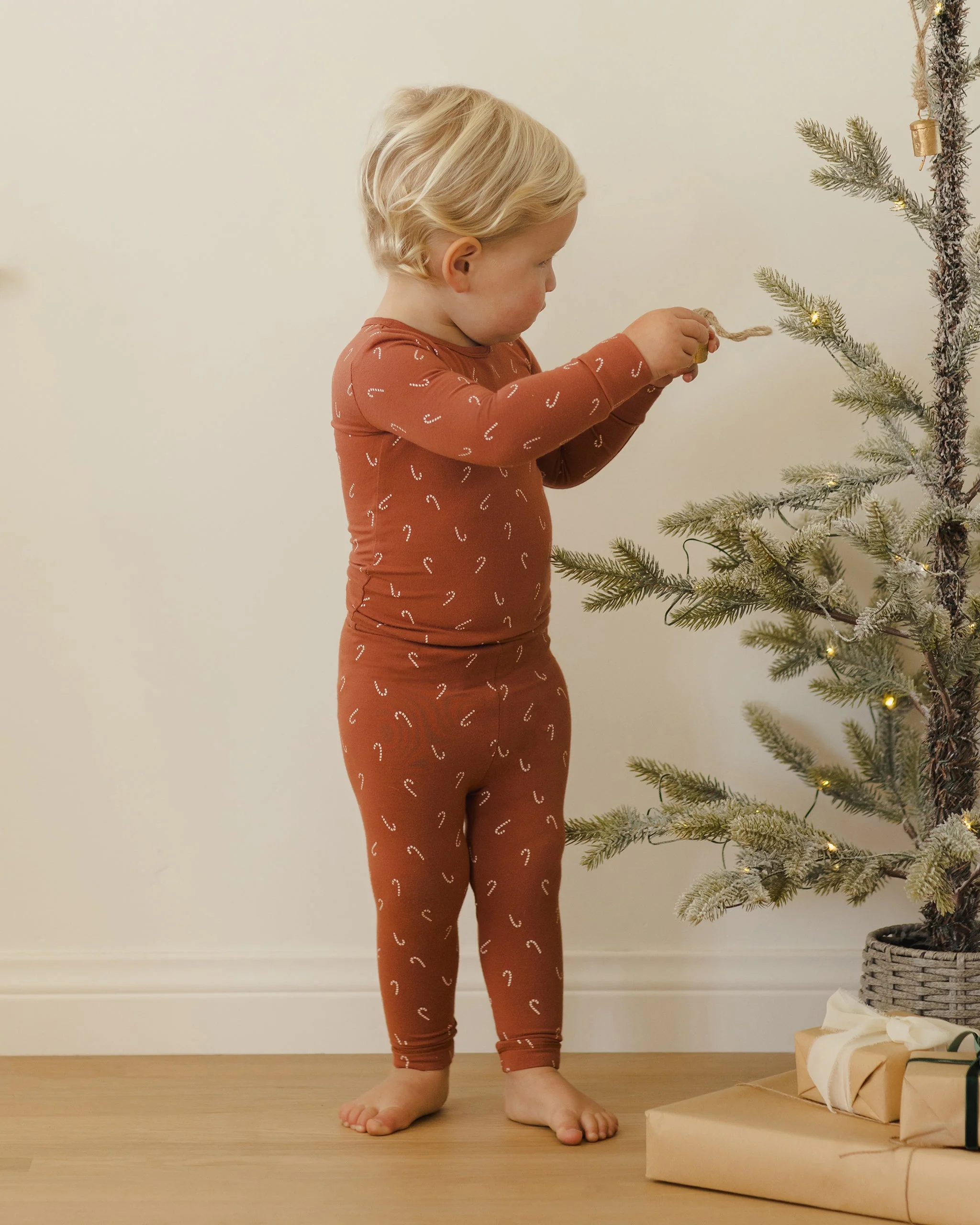 Bamboo Pajama Set || Candy Canes - Image 2