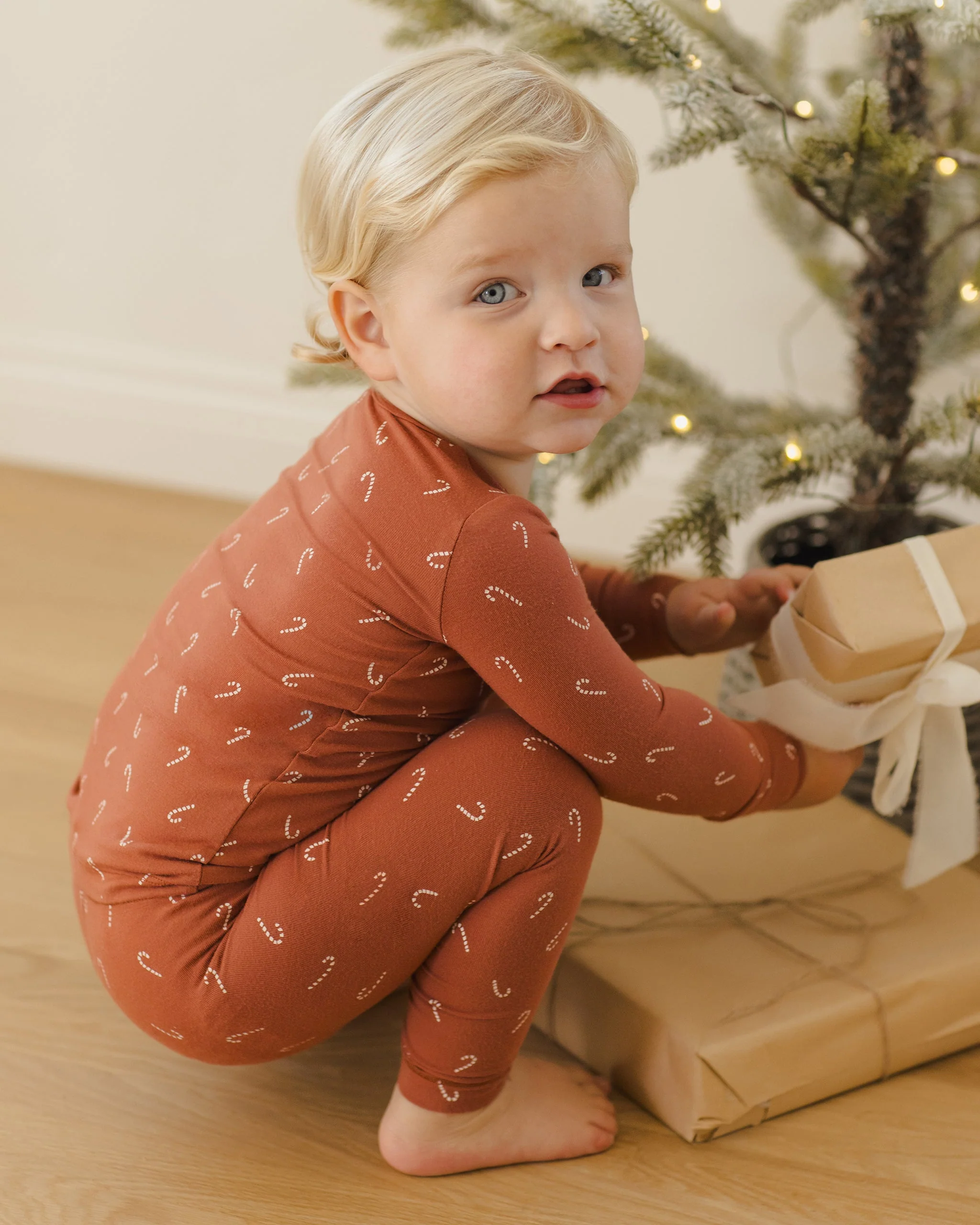 Bamboo Pajama Set || Candy Canes - Image 3