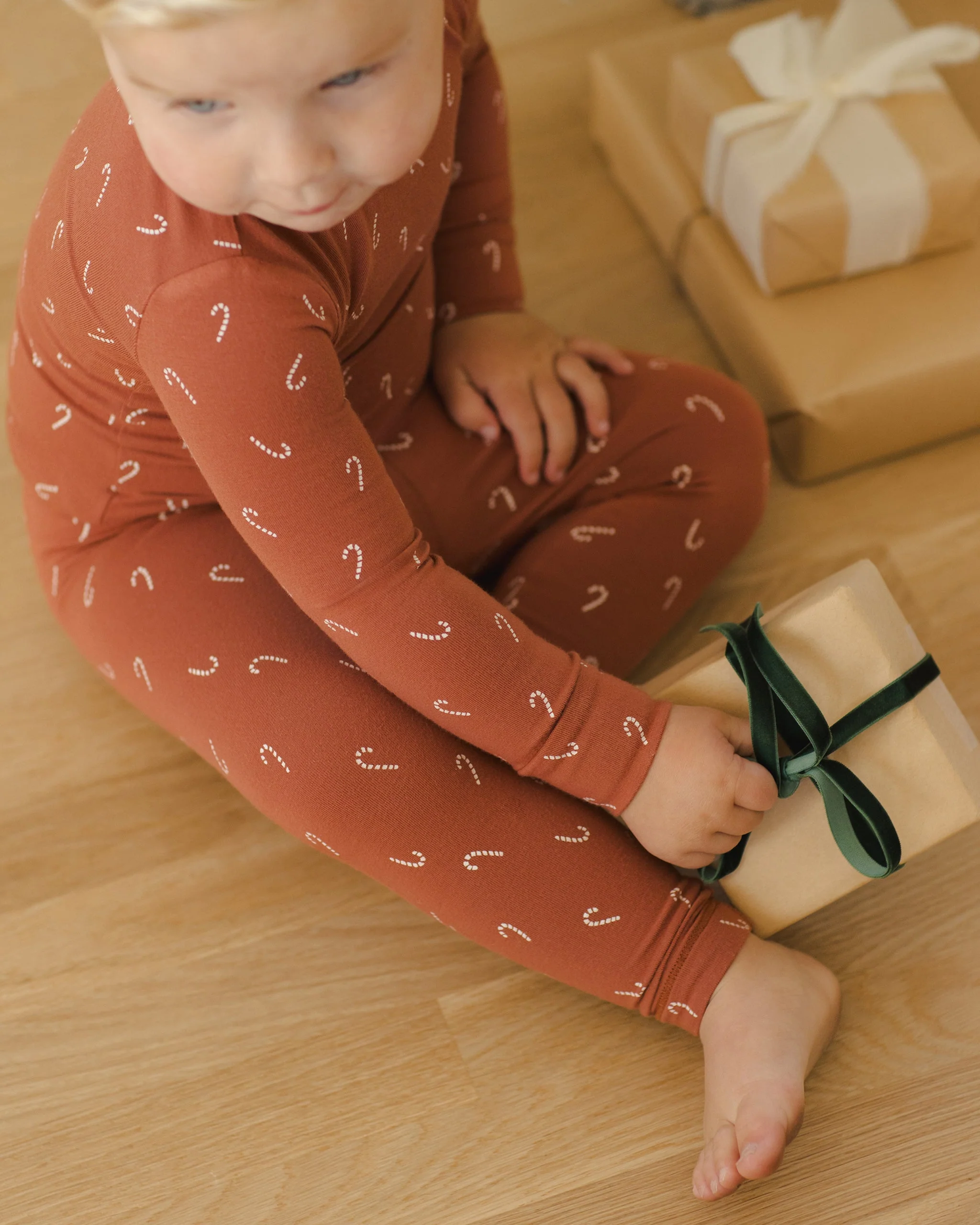 Bamboo Pajama Set || Candy Canes - Image 4