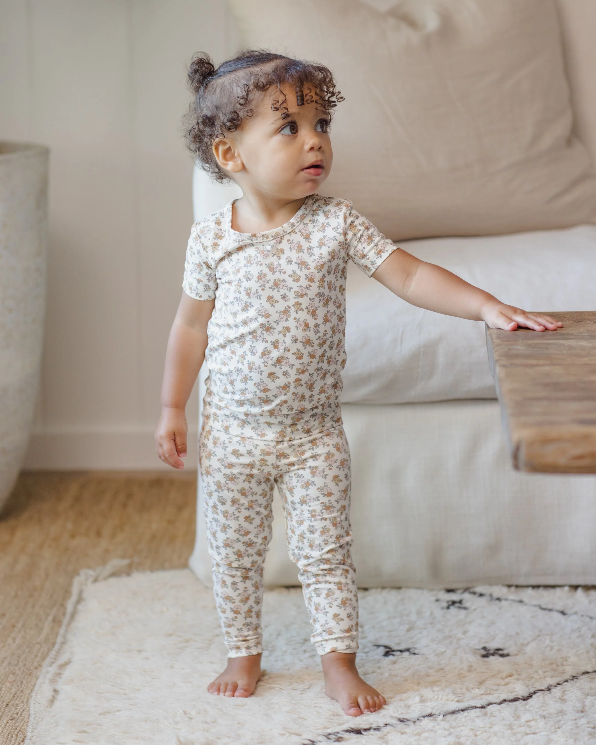 Bamboo Short Sleeve Pajama Set Wildflower - Image 2