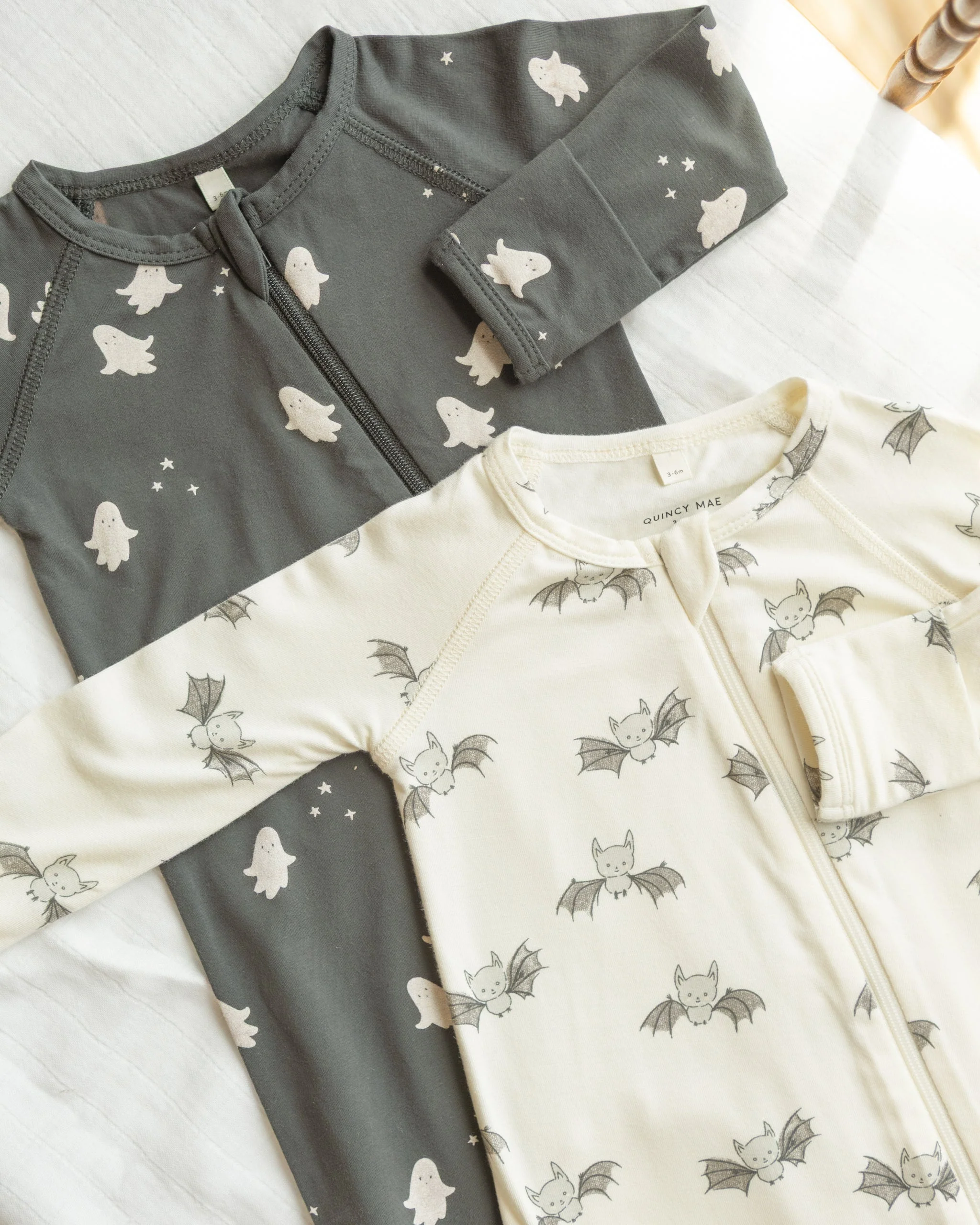 - Bamboo Zip Footie || Bats - - Image 3