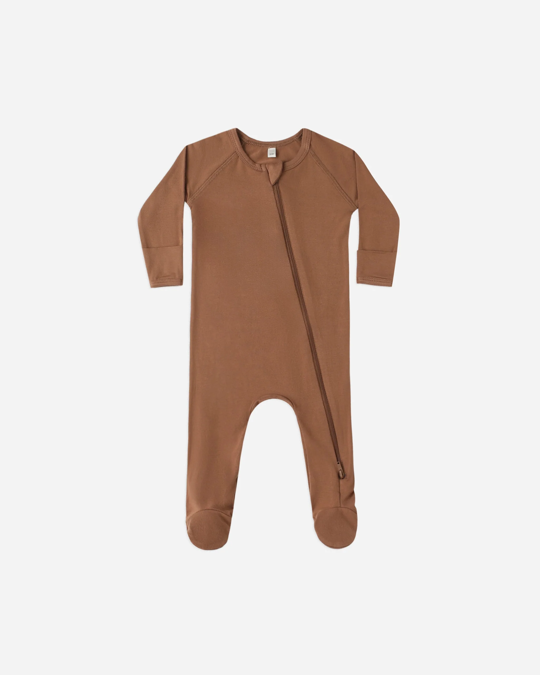 Bamboo Zip Footie || Cedar