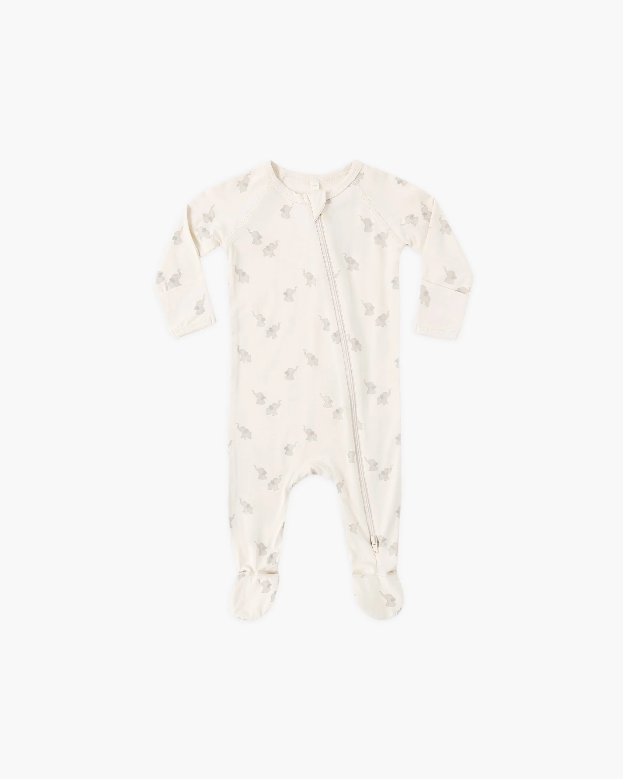 Bamboo Zip Footie Elephants