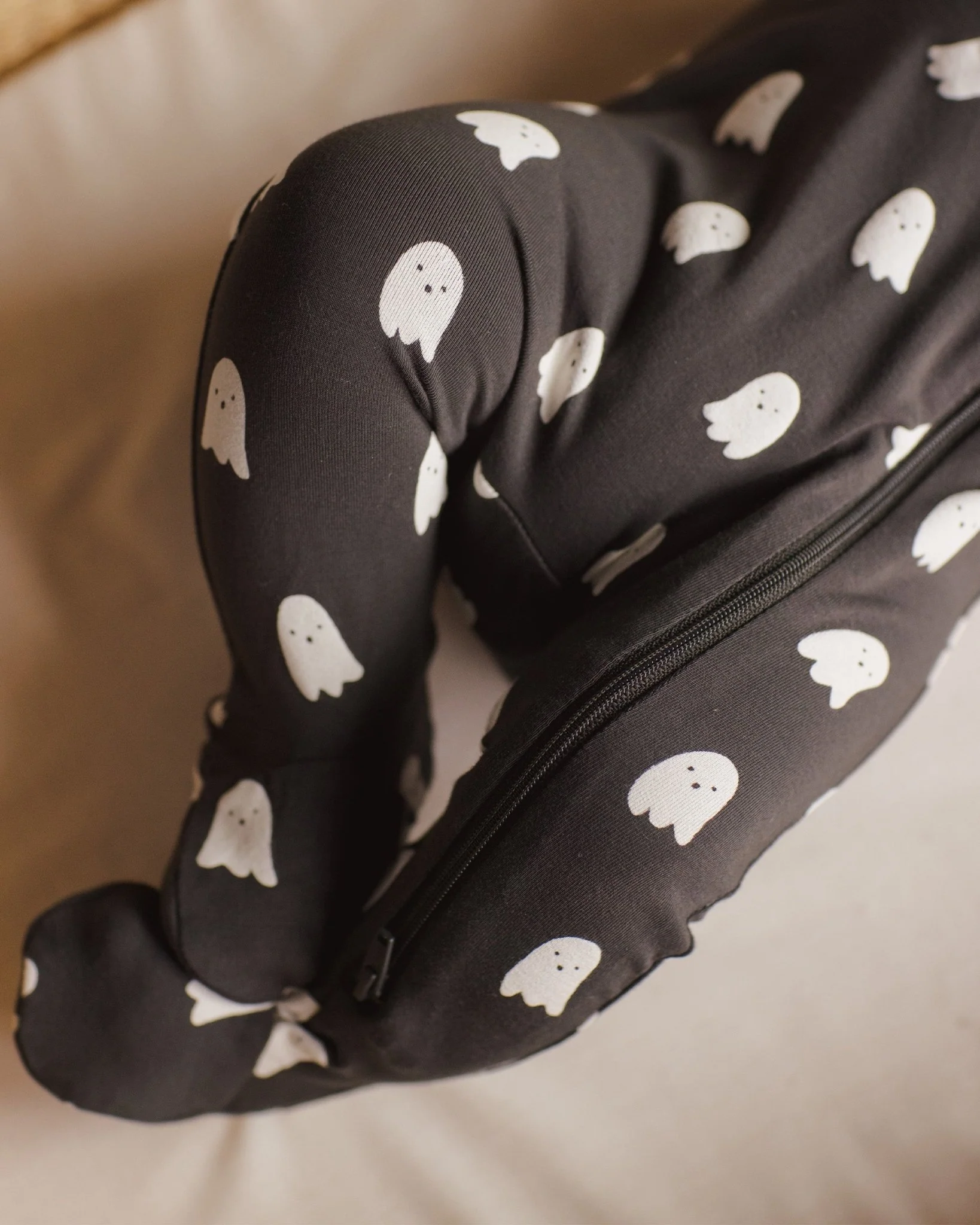 Bamboo Zip Footie || Ghosts - Image 4