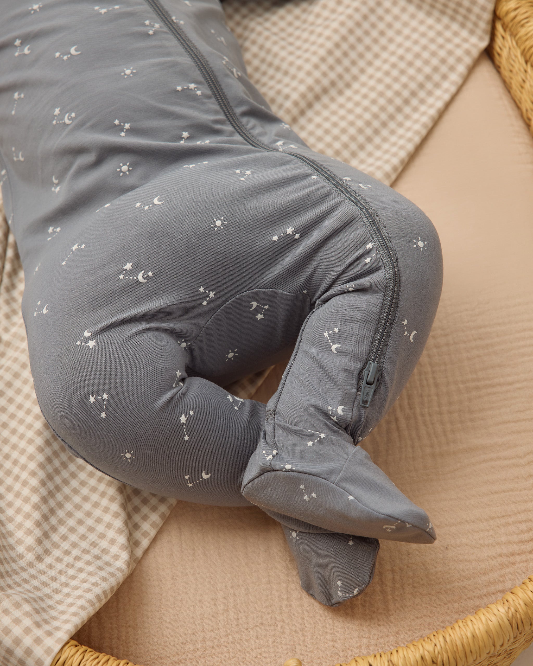 Bamboo Zip Footie Starlight - Image 4