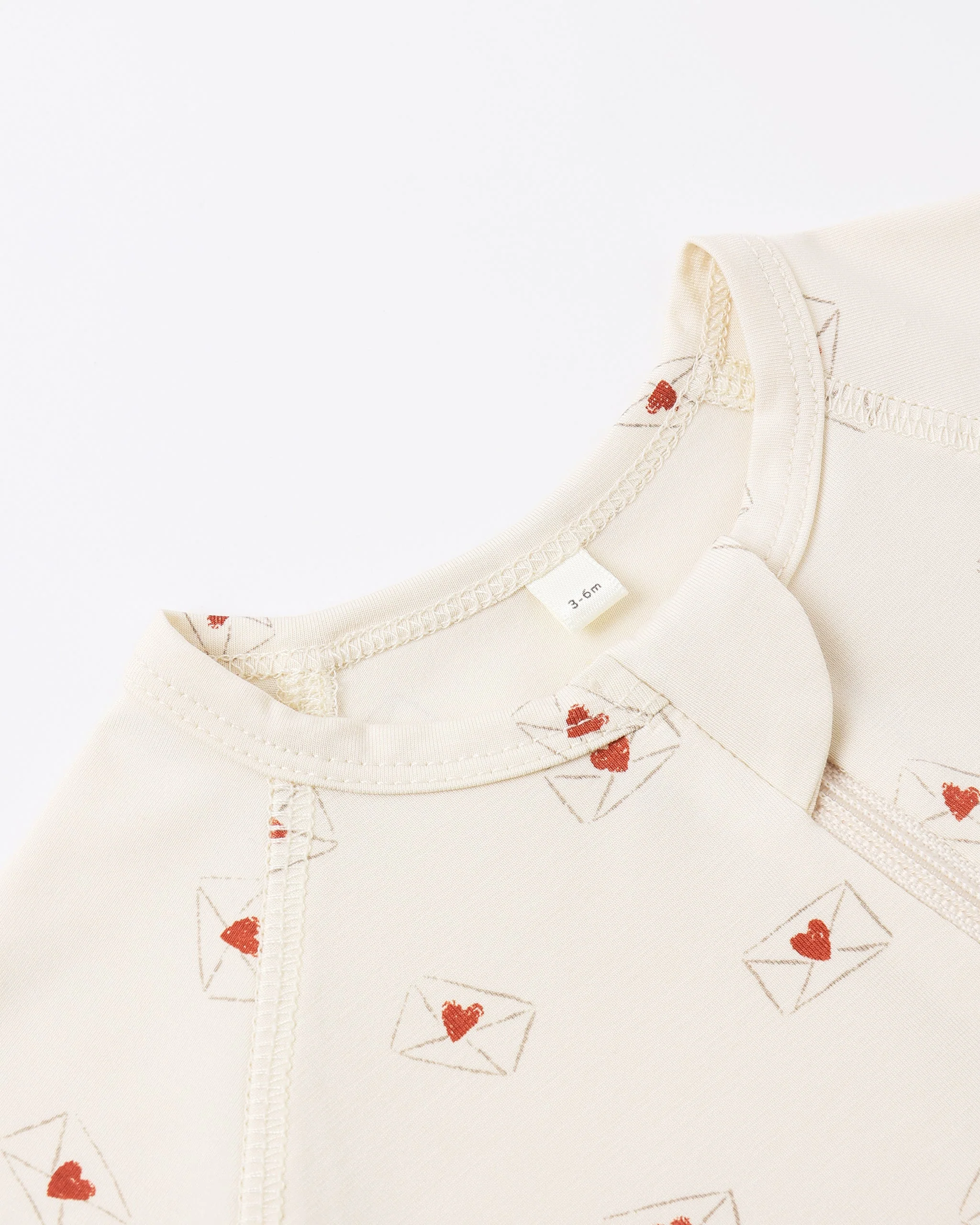 Bamboo Zip Footie Valentine - Image 5