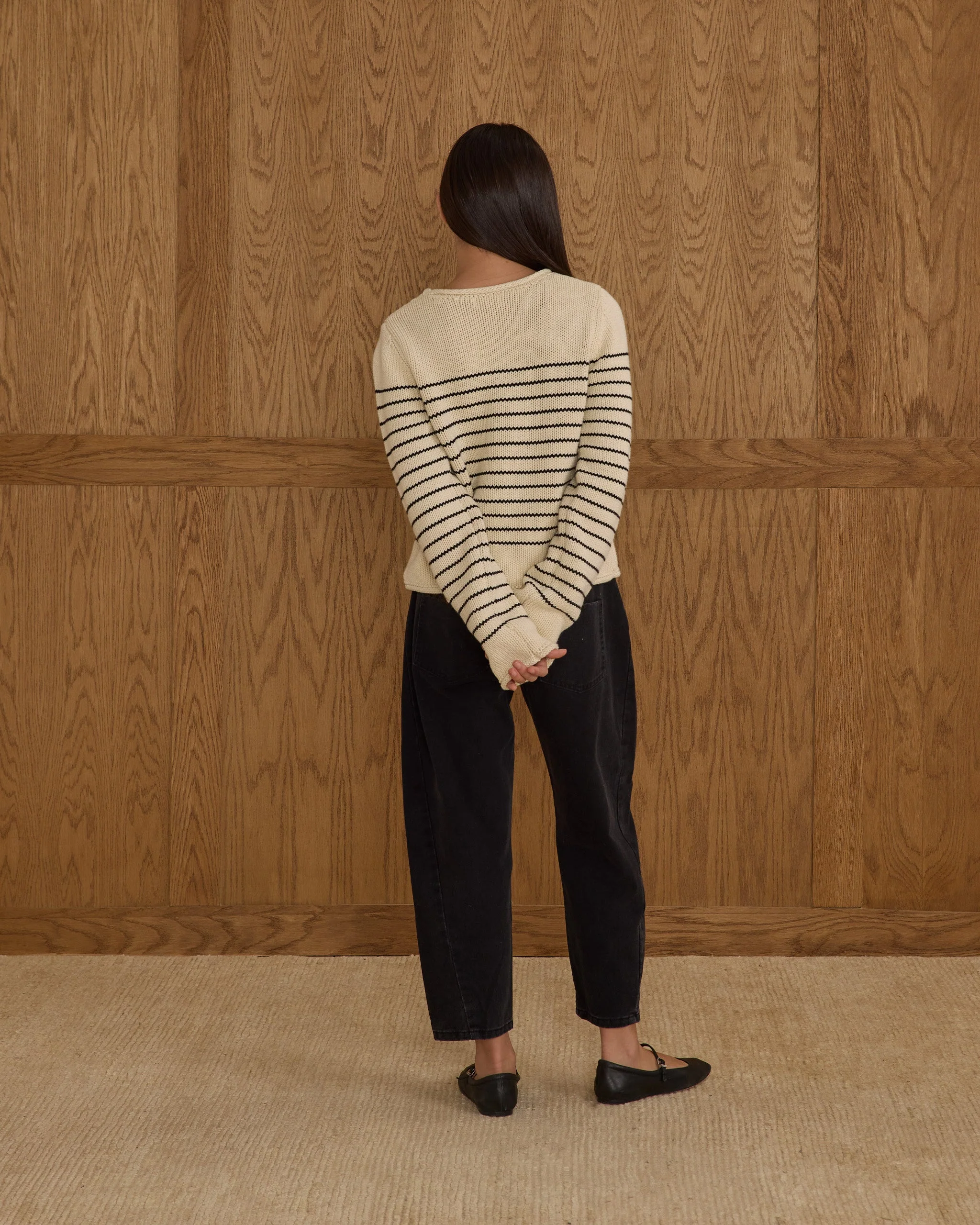 Barrel Pant || Washed Black - Image 2