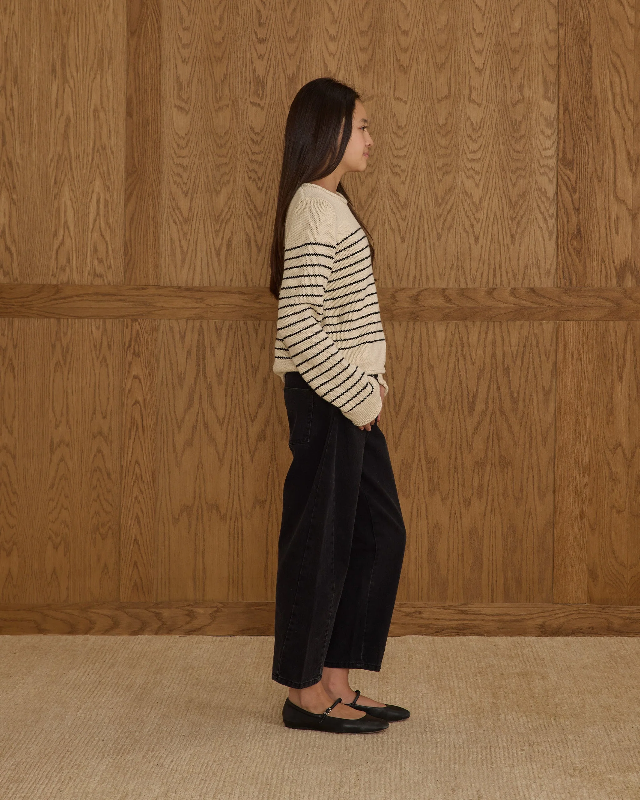 Barrel Pant || Washed Black - Image 3