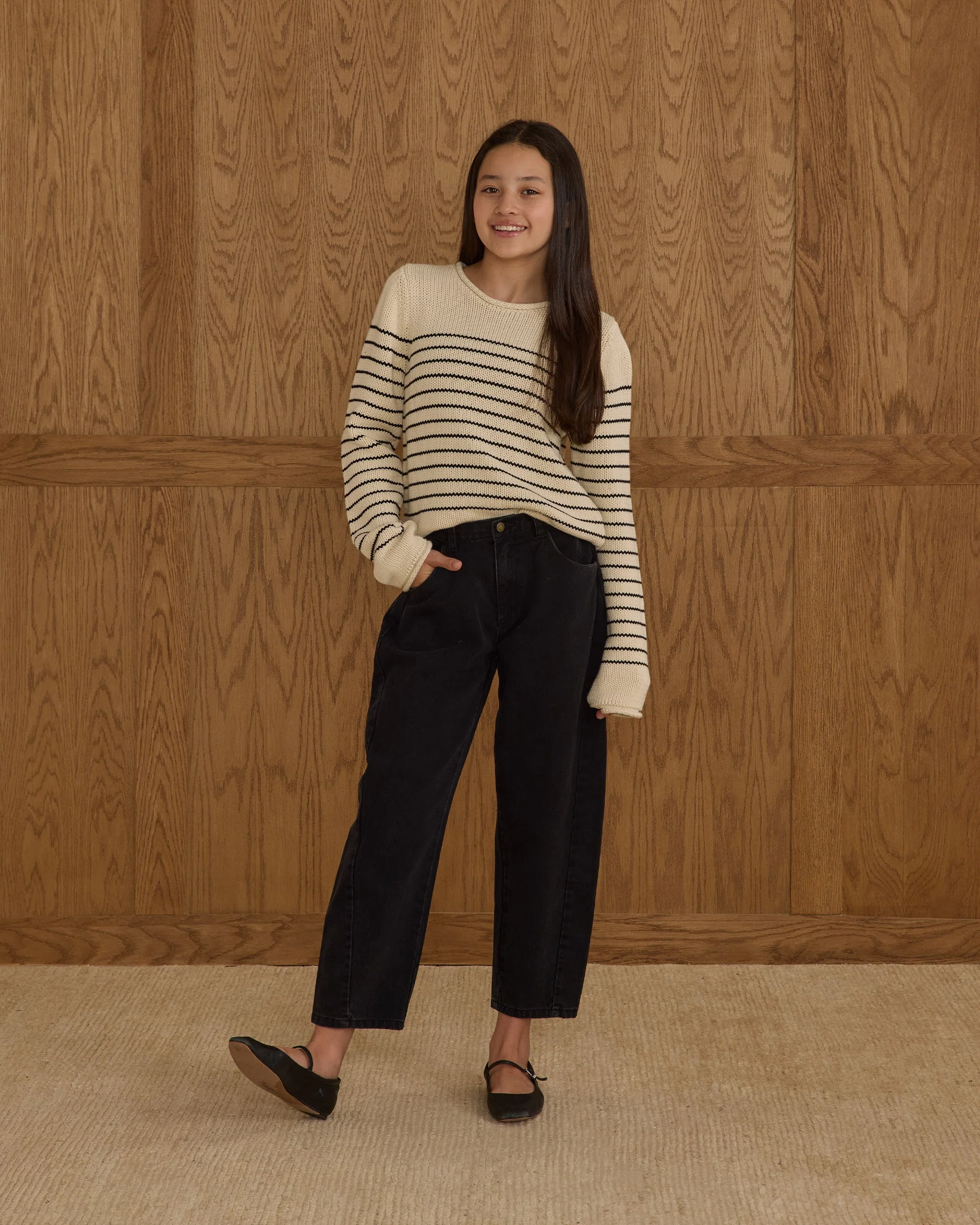 Barrel Pant || Washed Black - Image 4