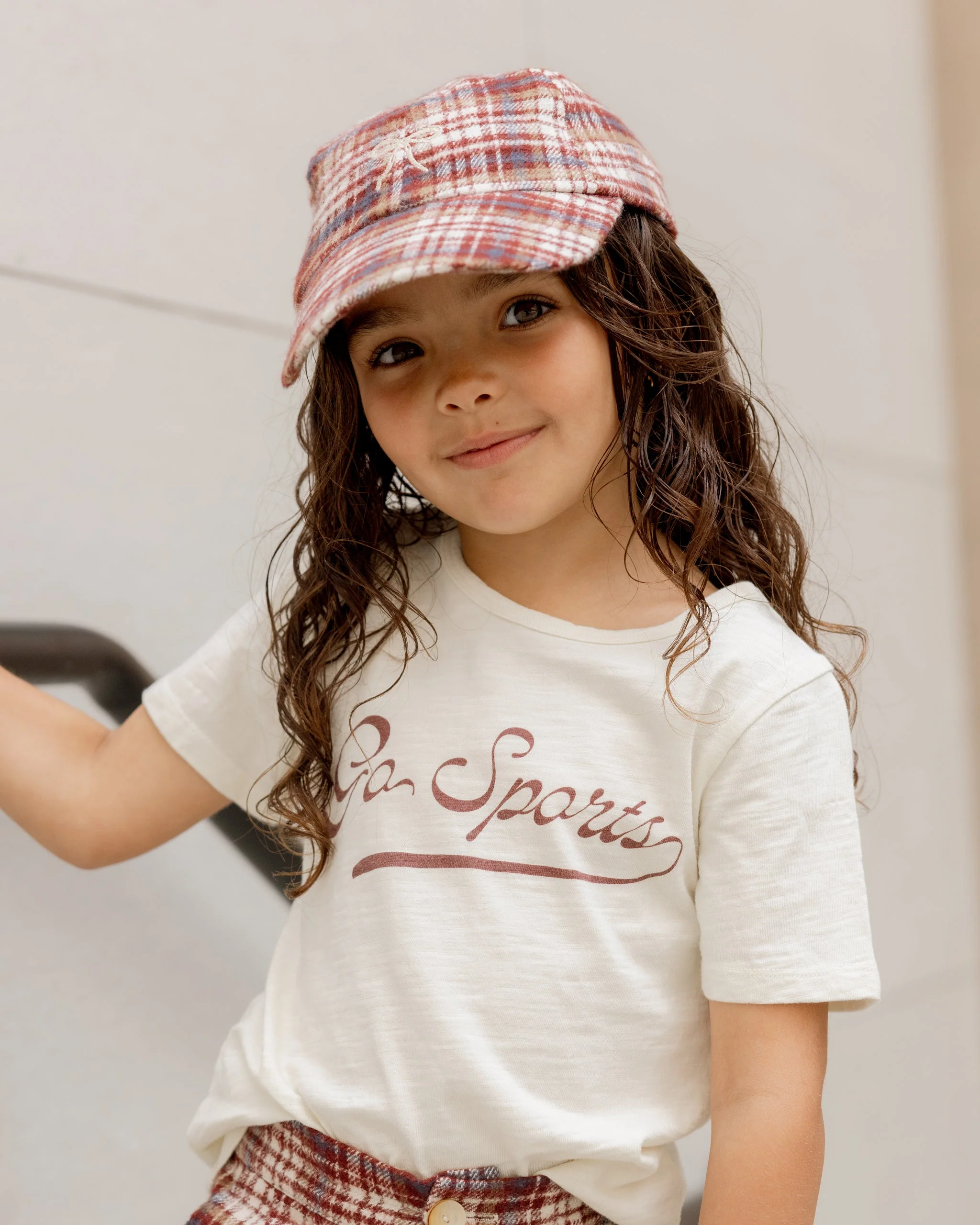 Baseball Hat | Burgundy Plaid - Image 2