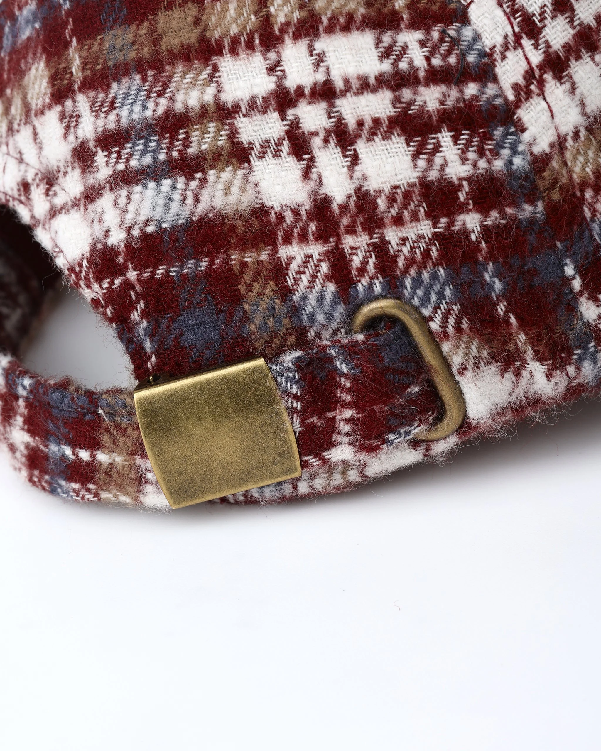 Baseball Hat | Burgundy Plaid - Image 5