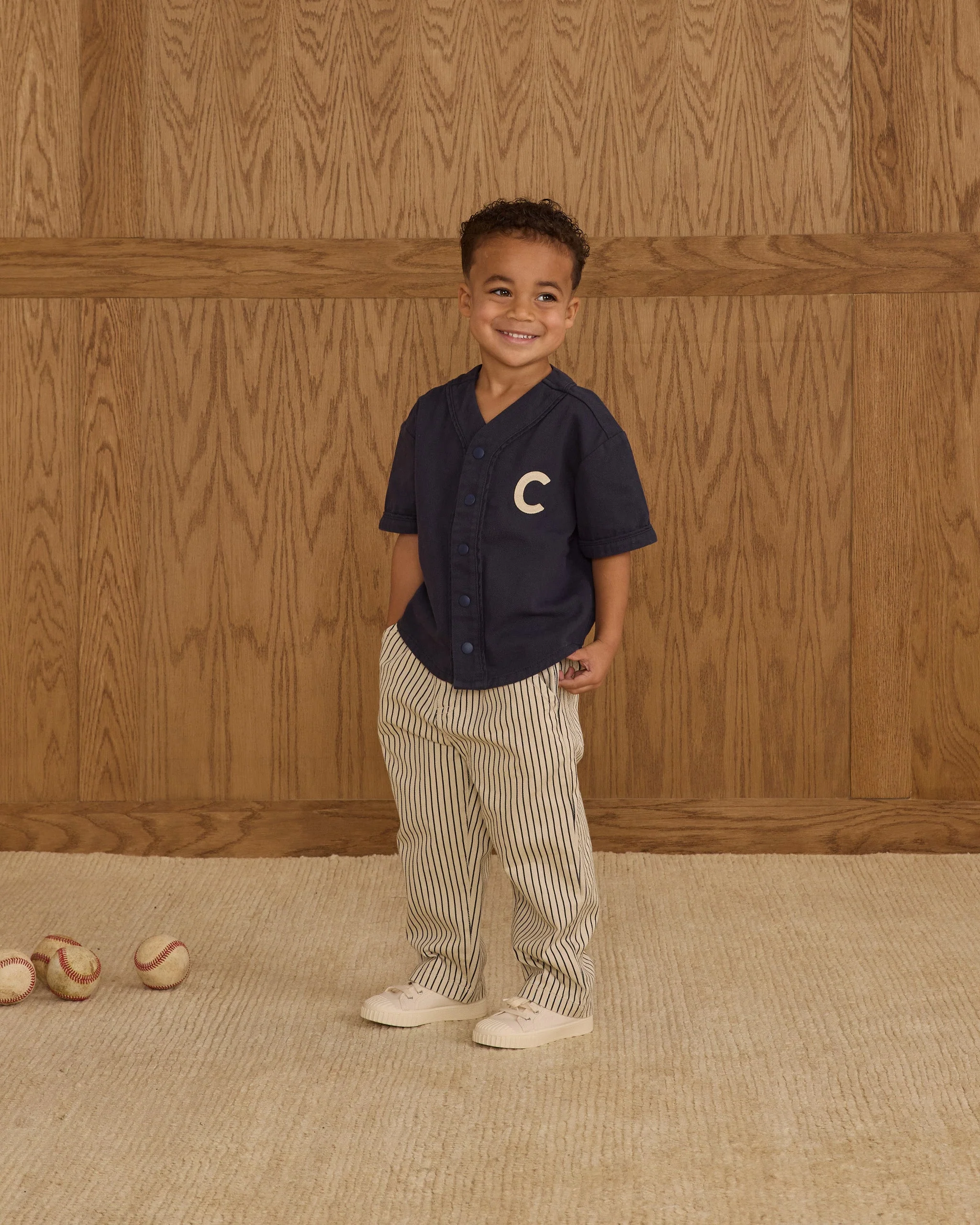 Baseball Shirt || Navy - Image 3