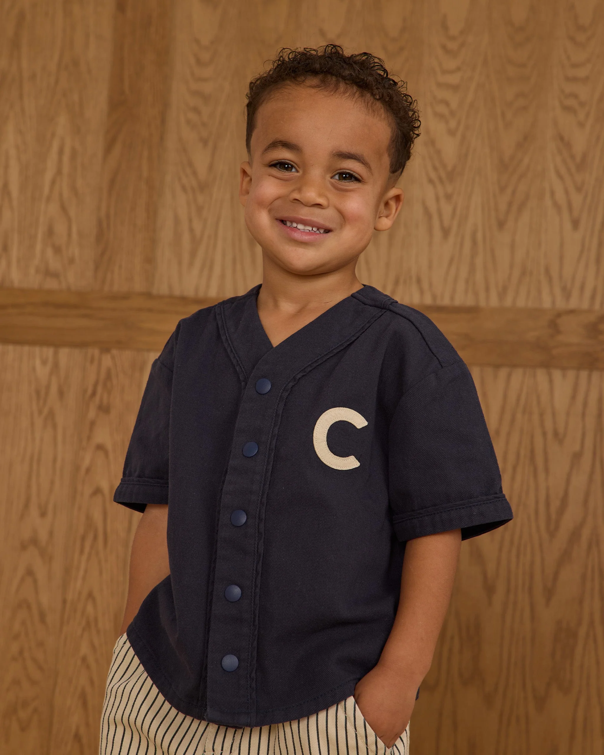 Baseball Shirt || Navy - Image 4