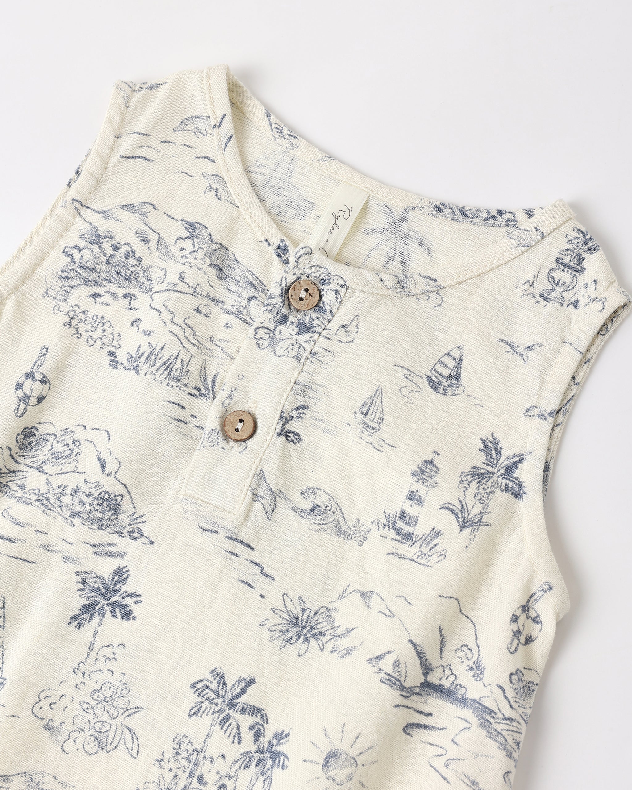 Beau Romper Ocean Toile - Image 3