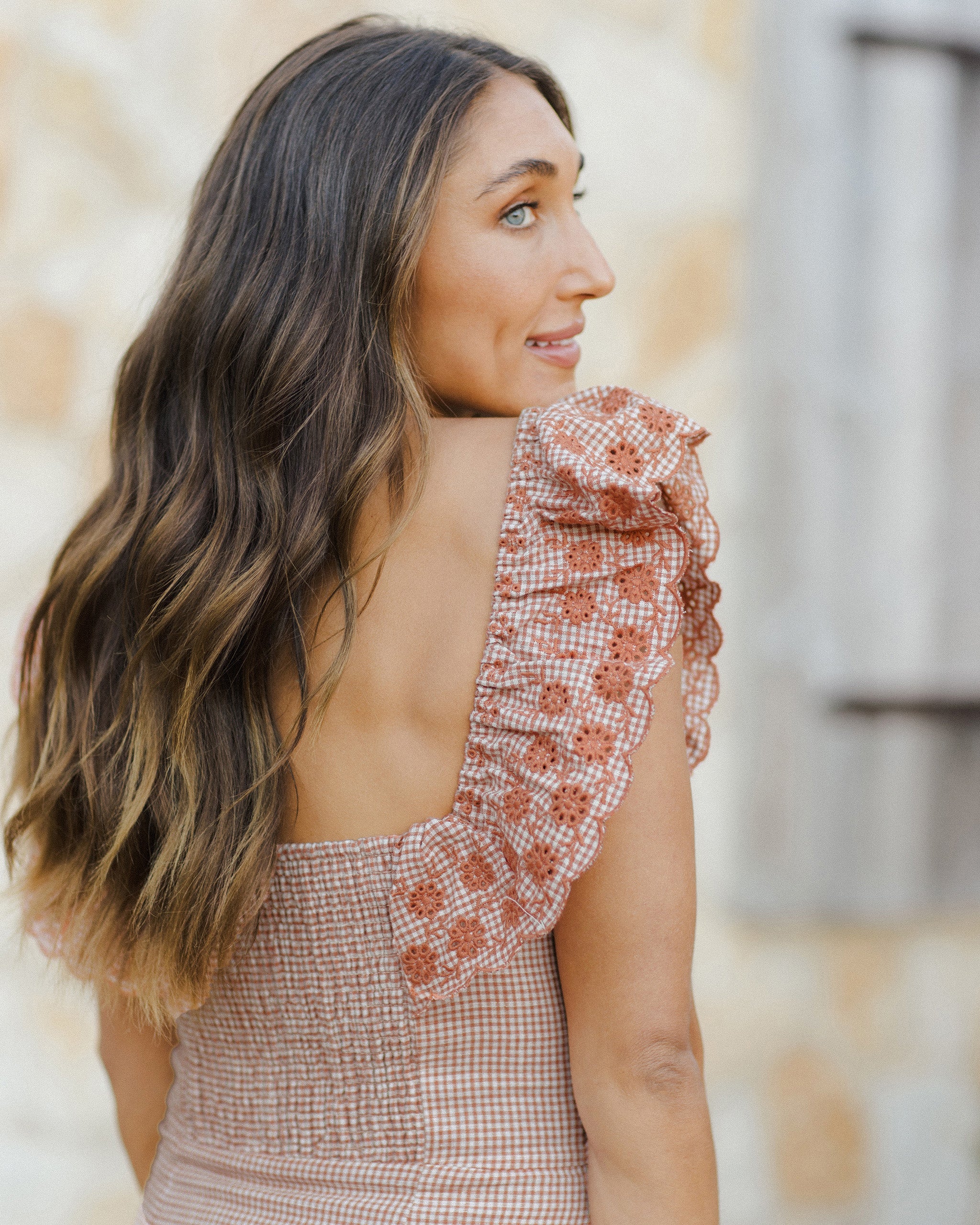 Bianca Dress | Poppy Gingham - Image 5