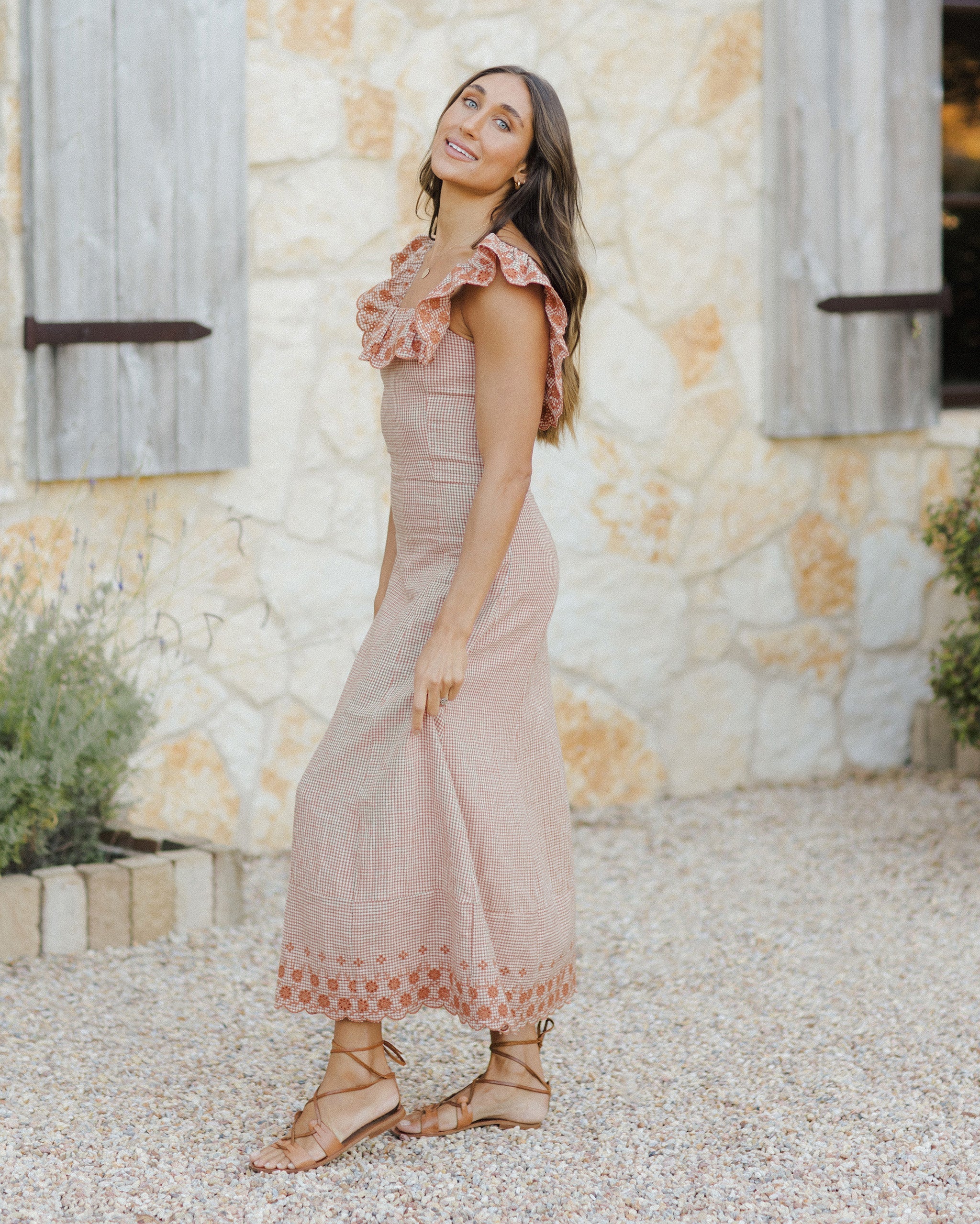 Bianca Dress | Poppy Gingham - Image 6