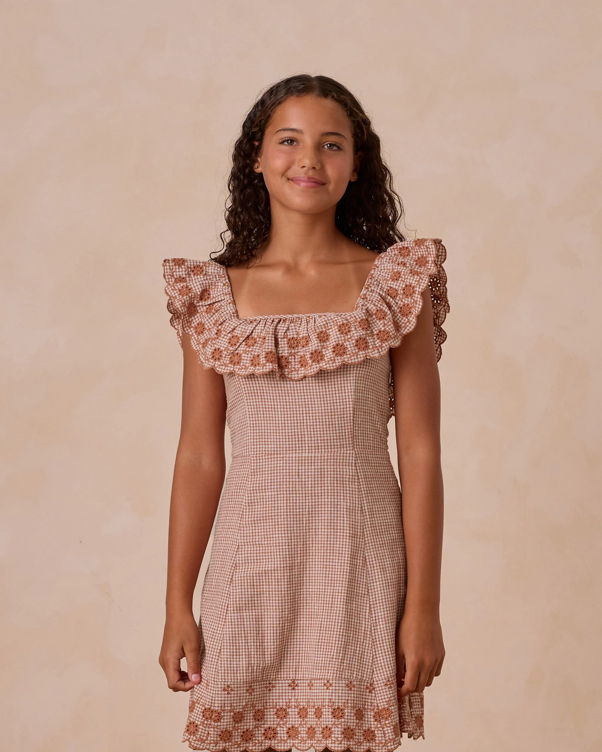 Bianca Mini Dress || Poppy Gingham - Image 5