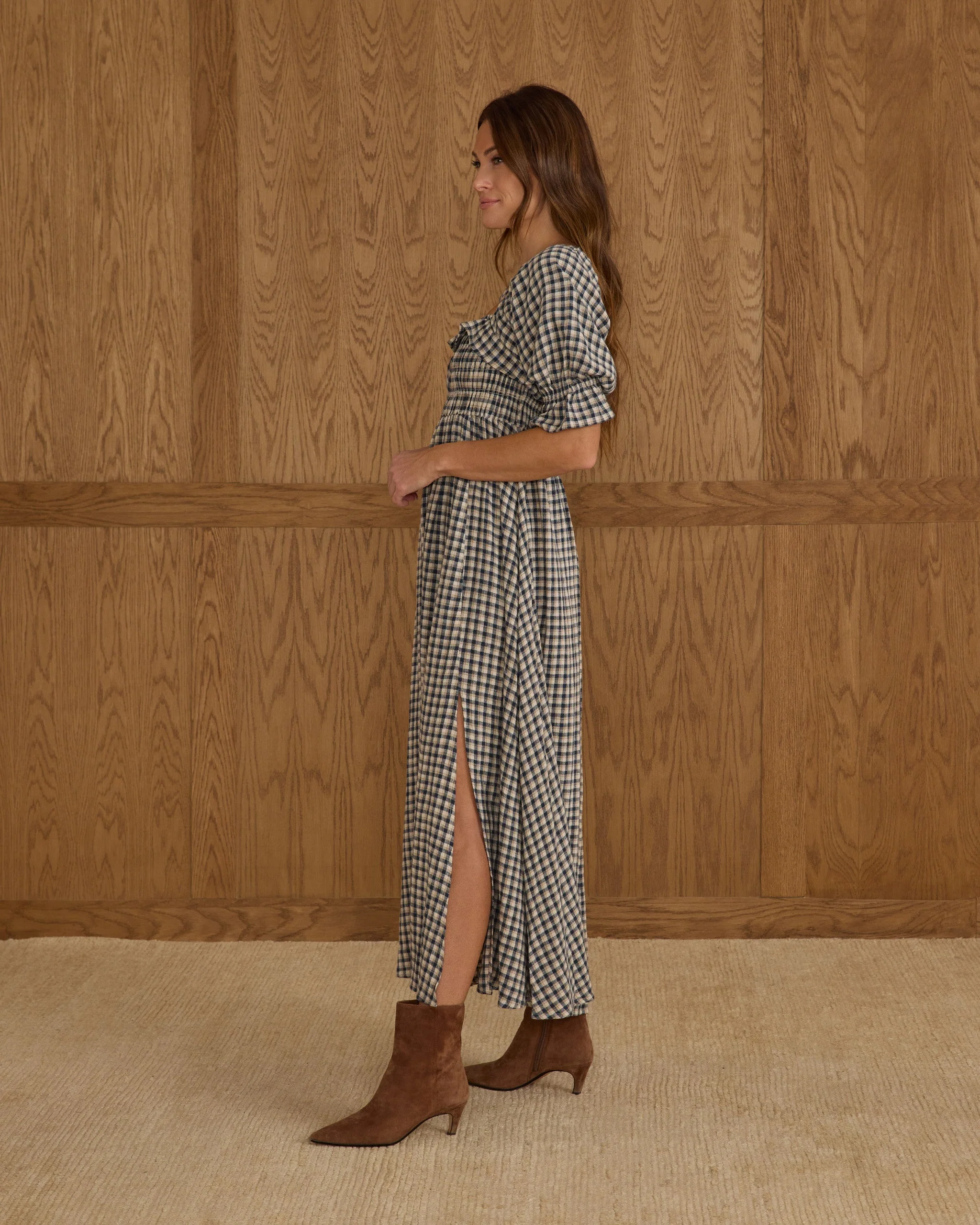 Birdie Dress | Navy Check - Image 4