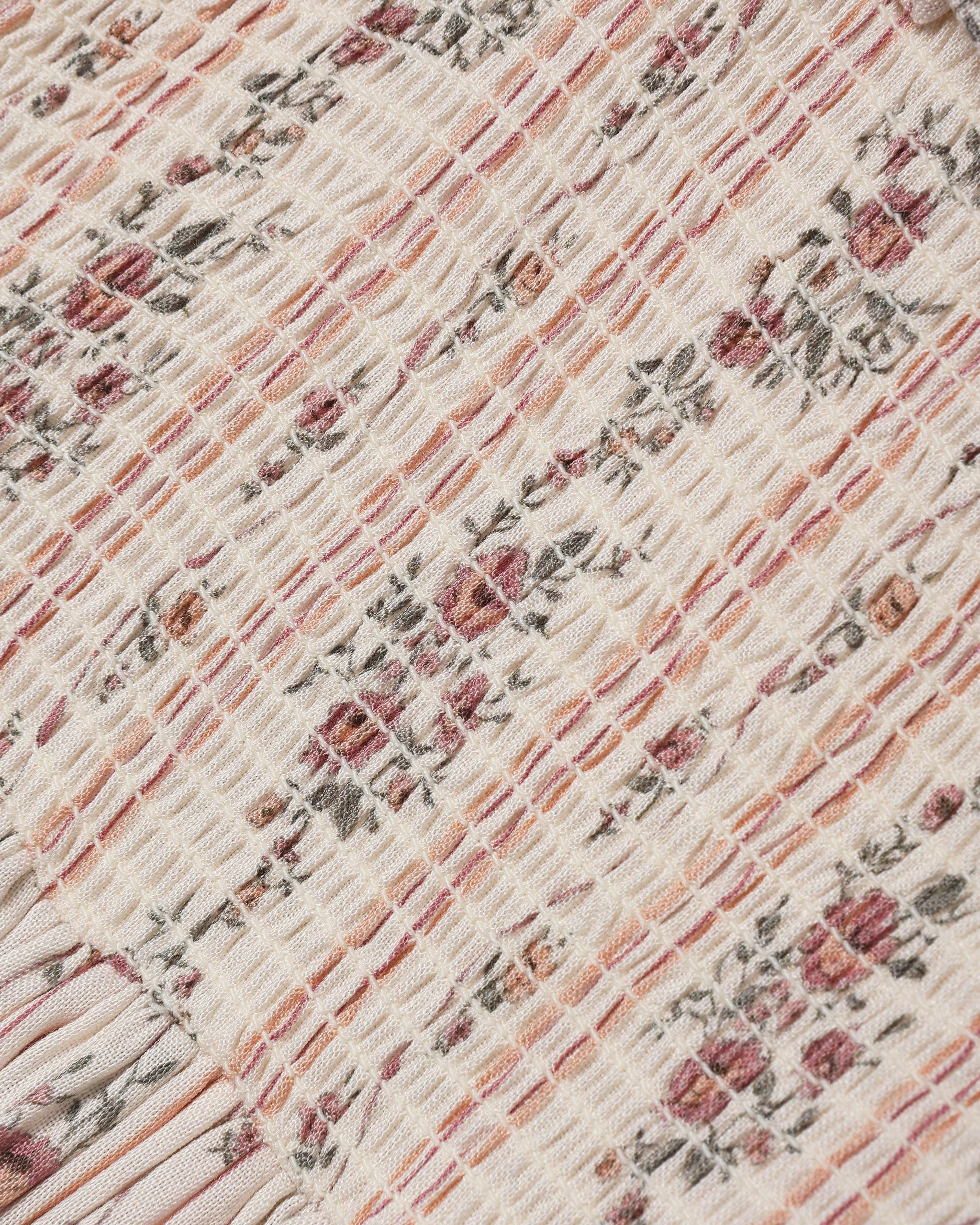 Birdie Dress Spring Floral Stripe - Image 7