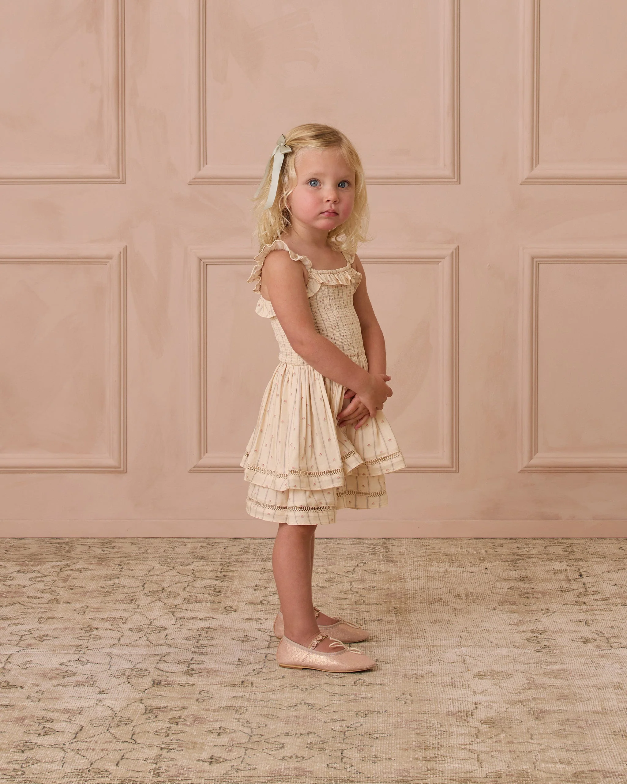Birdie Dress | Victorian Stripe - Image 4
