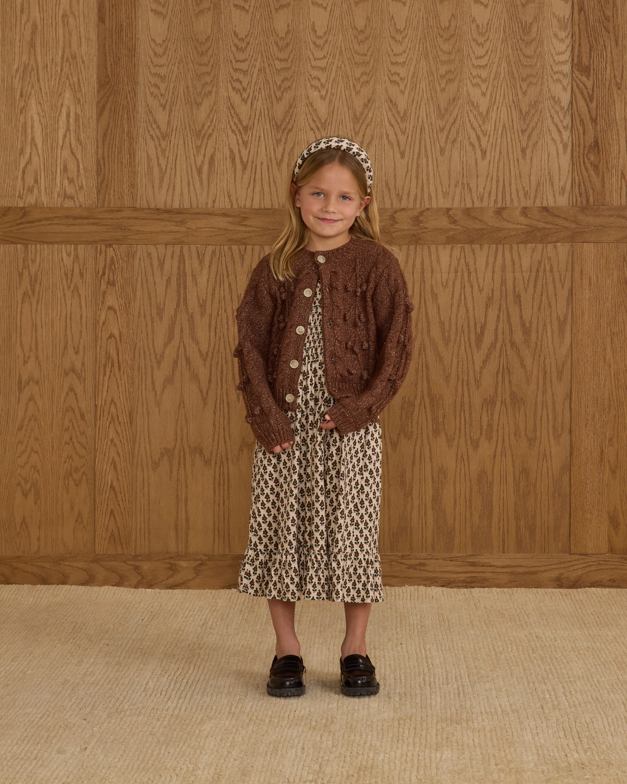 Bobble Cardigan || Brown - Image 3