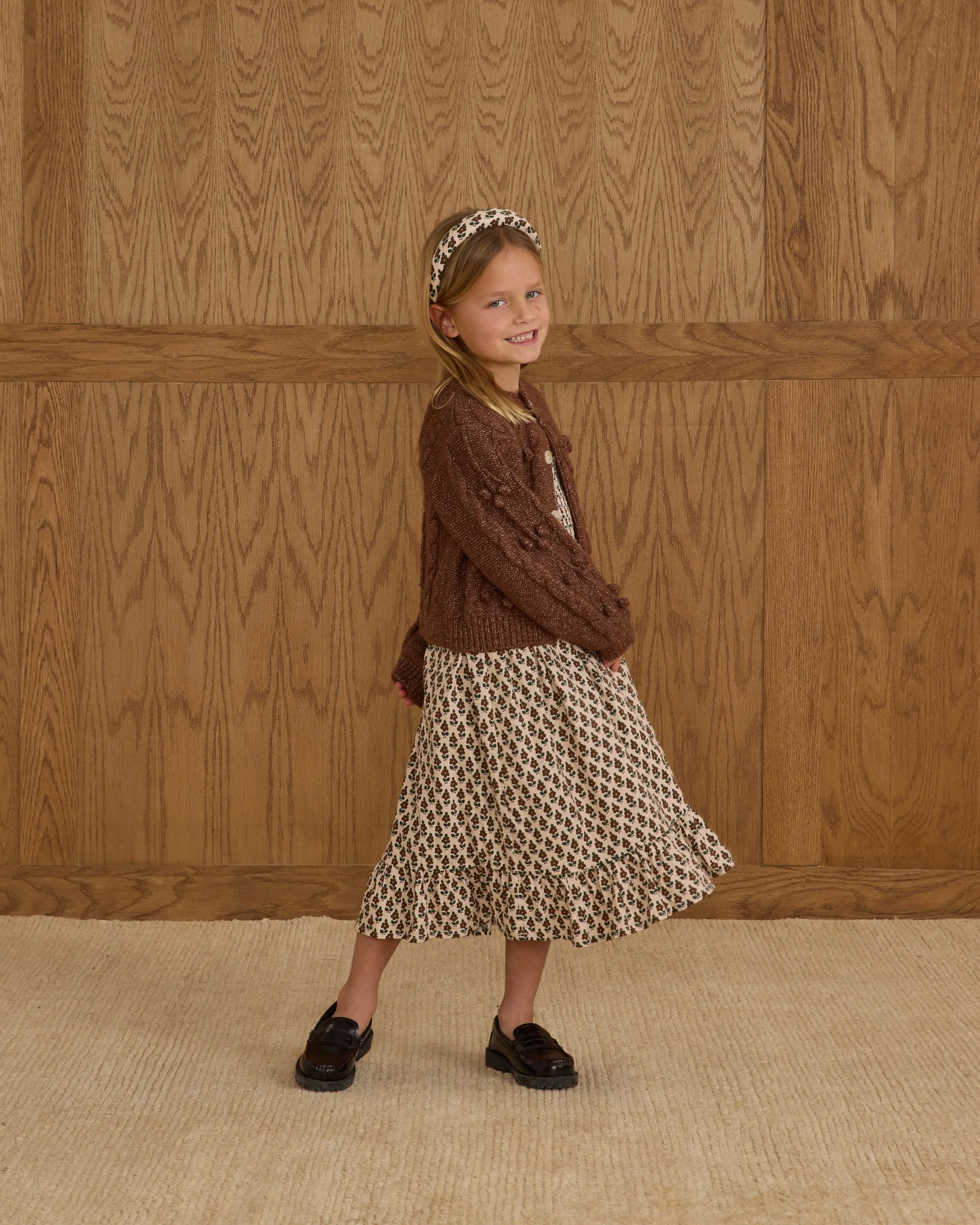 Bobble Cardigan || Brown - Image 4
