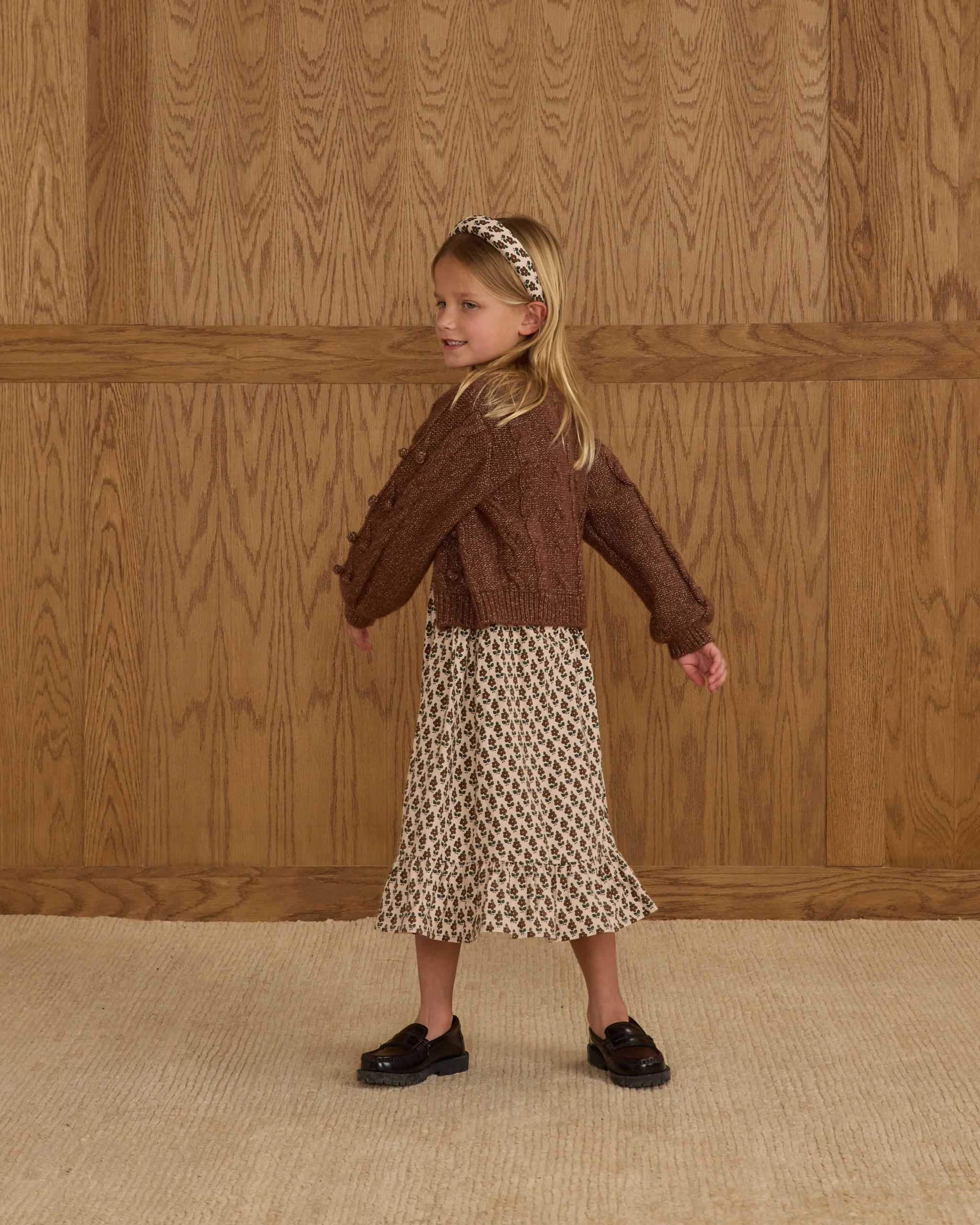 Bobble Cardigan || Brown - Image 6