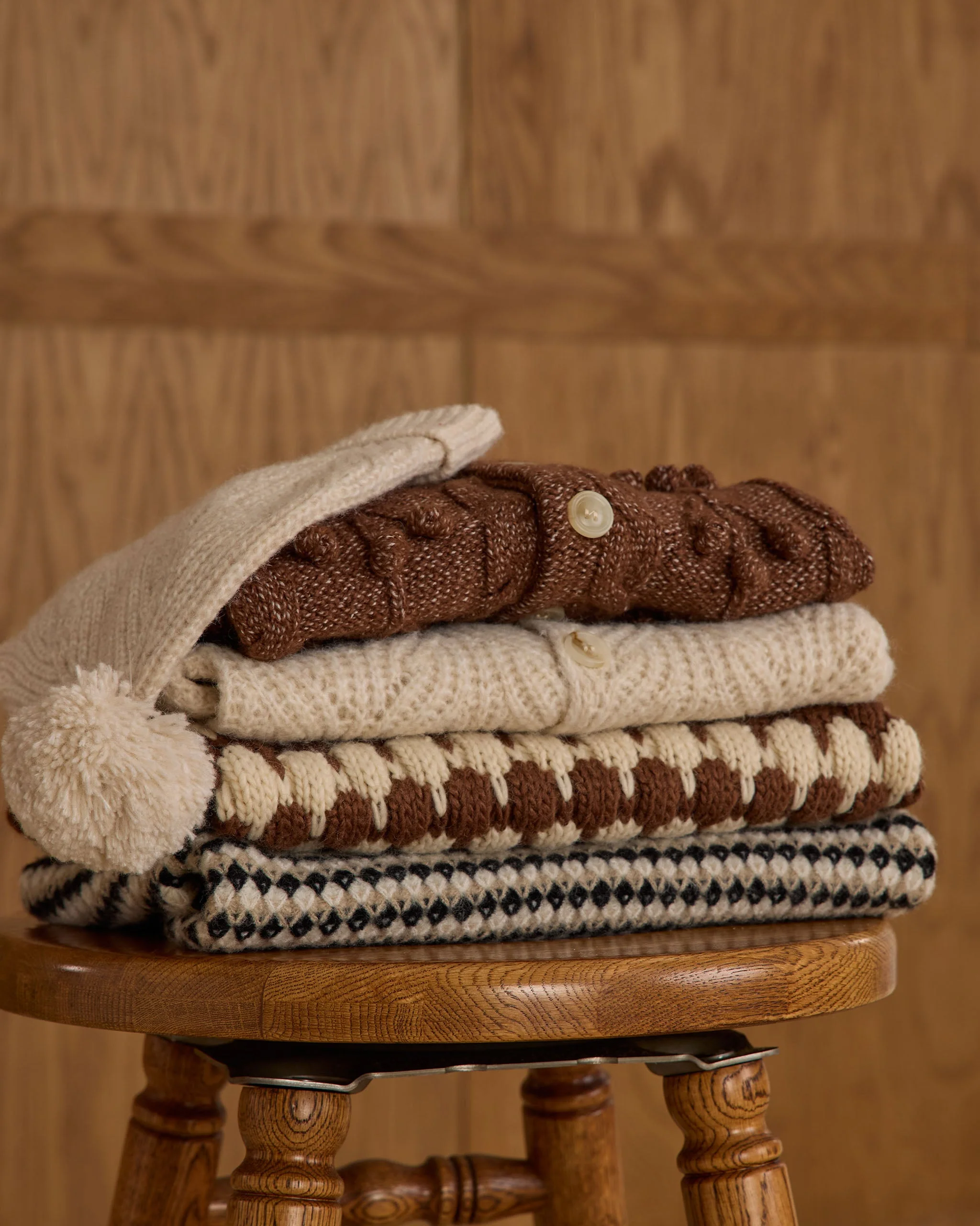 Bobble Cardigan || Brown - Image 8