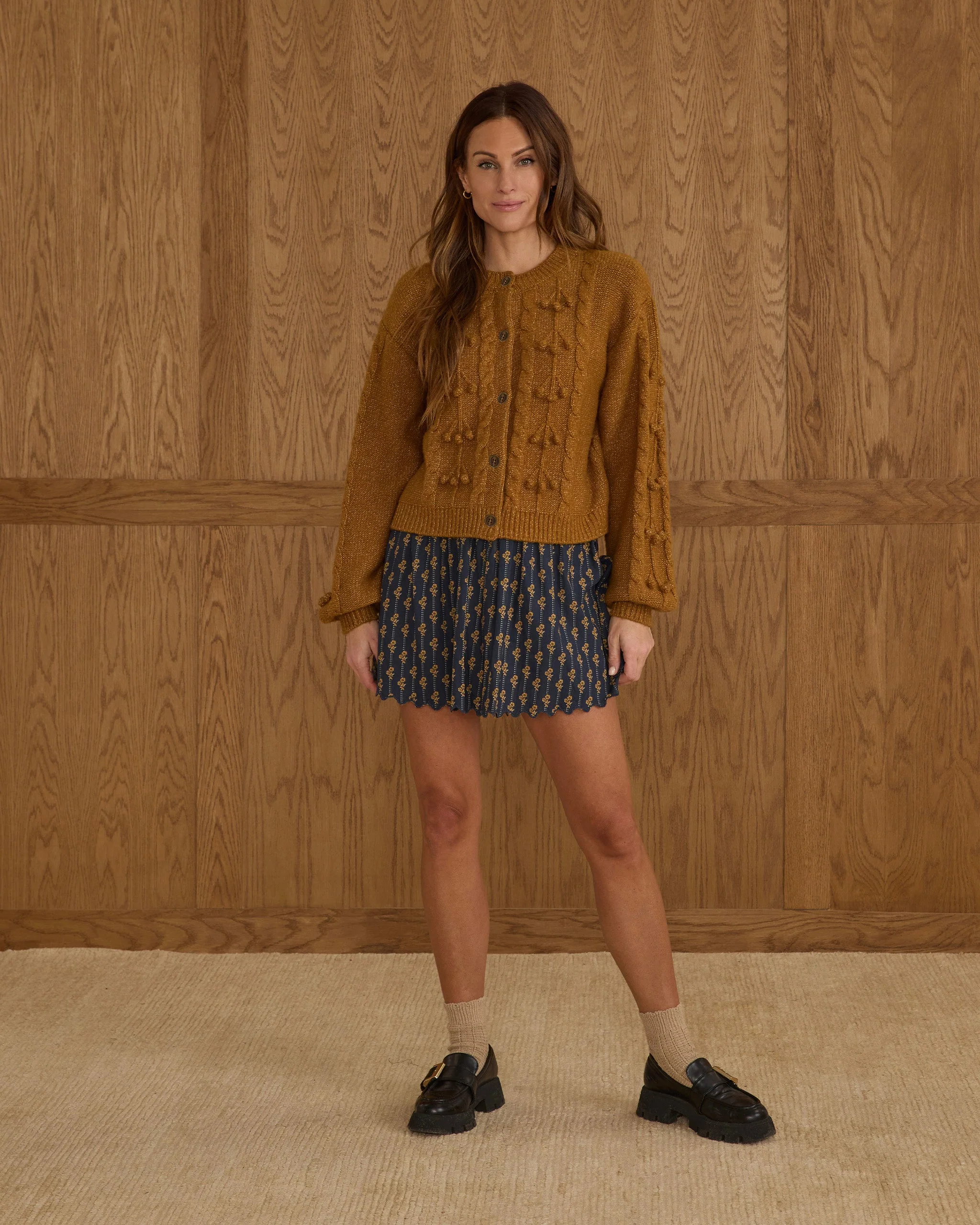 Bobble Cardigan | Golden - Image 2