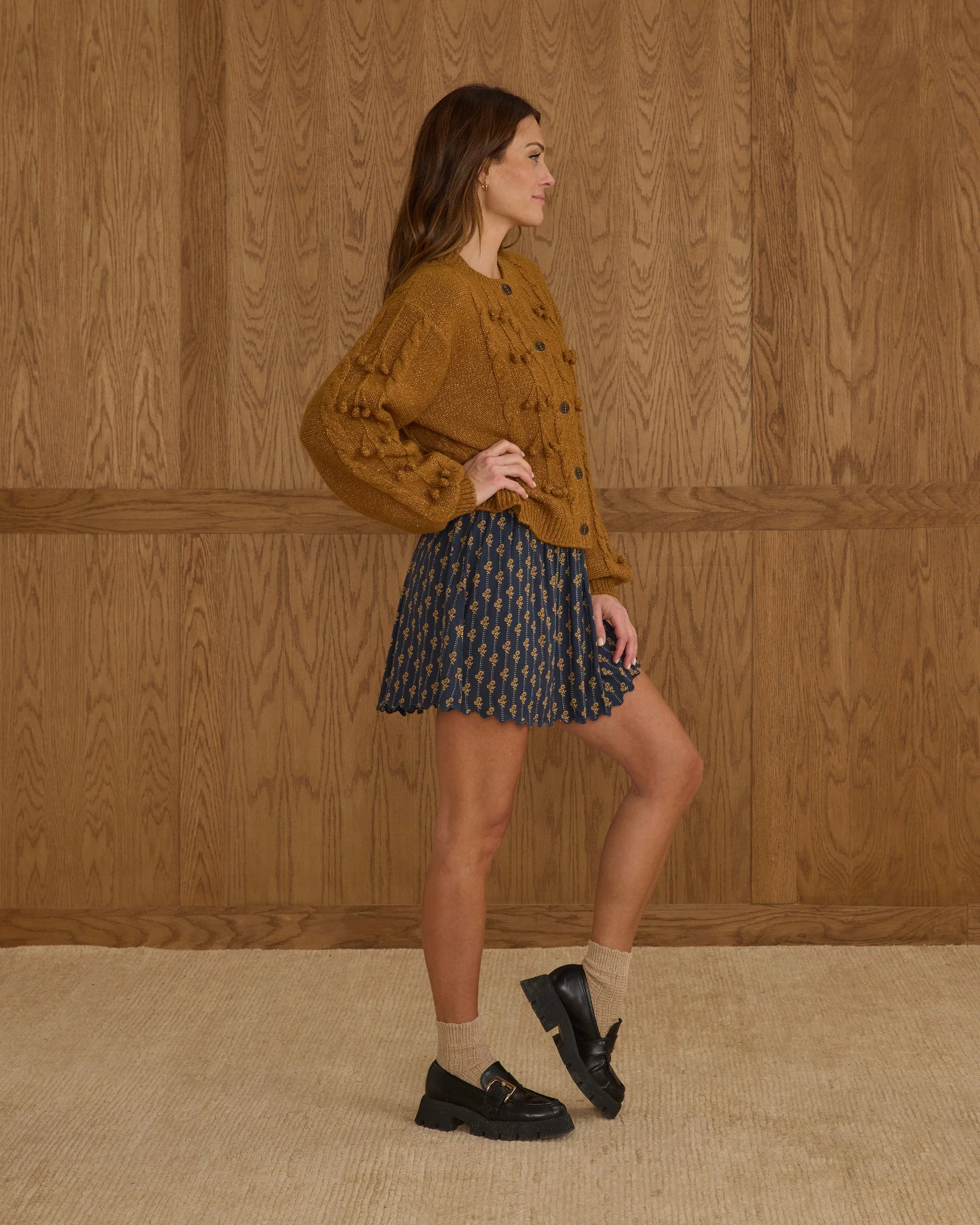 Bobble Cardigan | Golden - Image 3