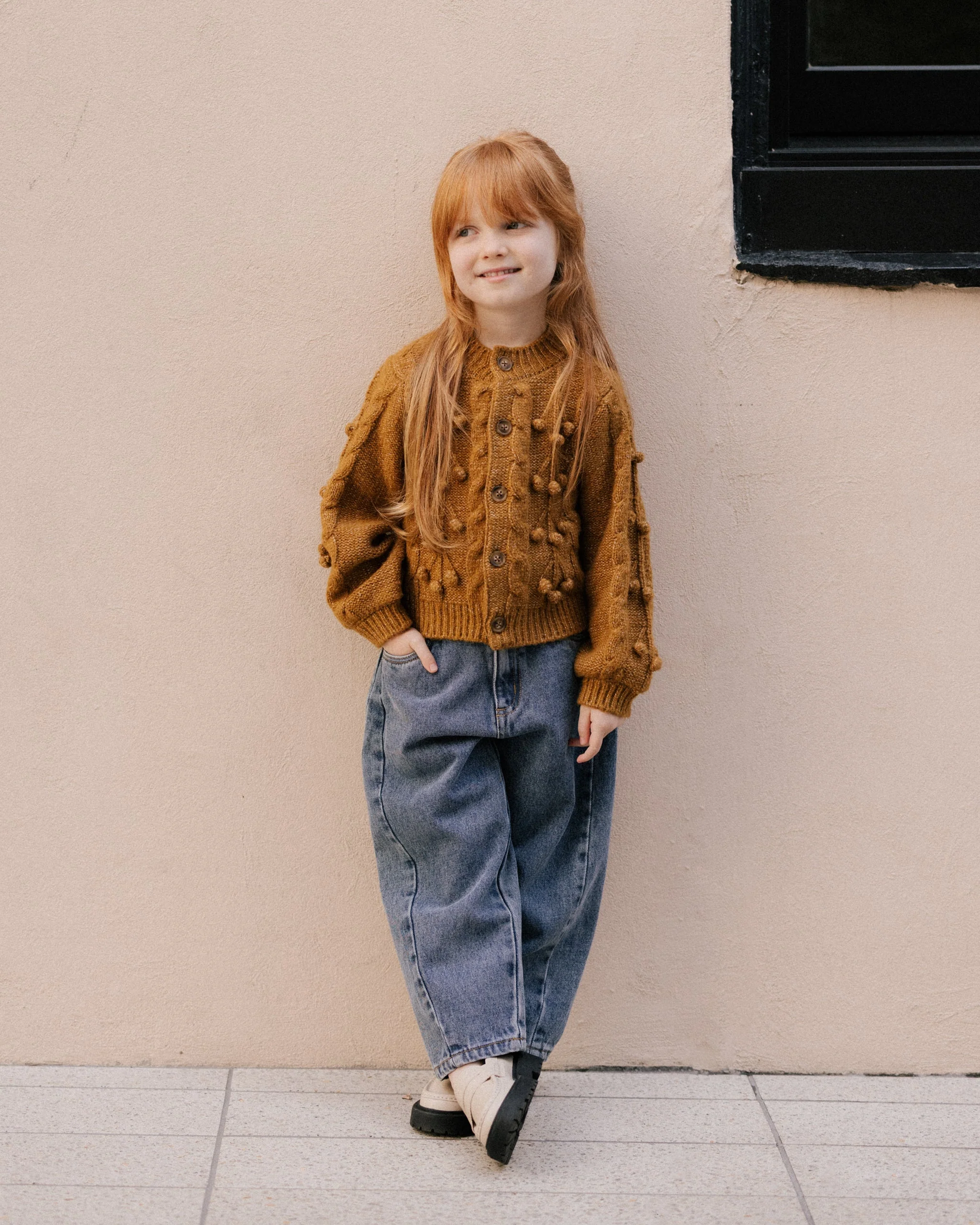Bobble Cardigan || Golden - Image 4