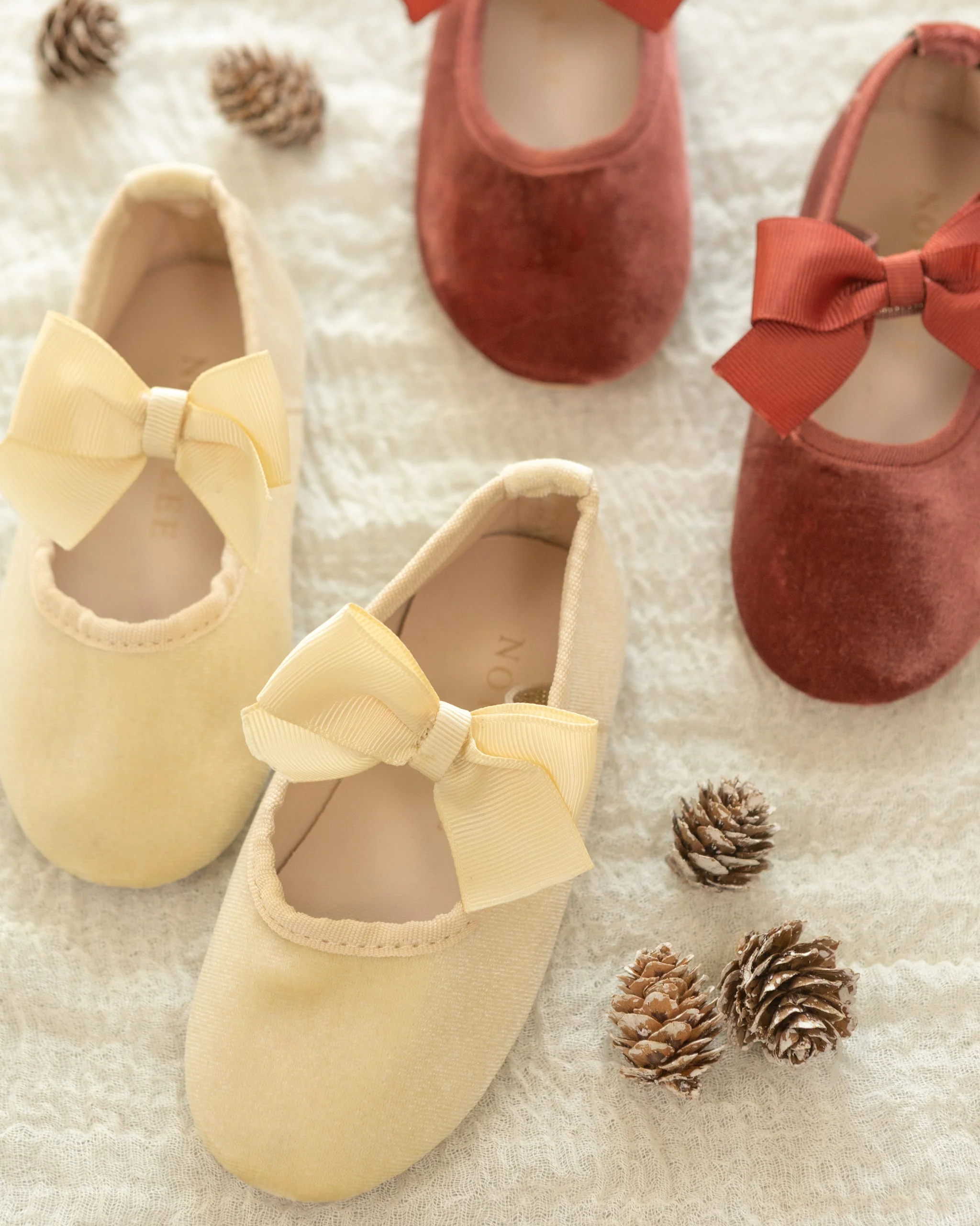 Bow Ballet Flats || Champagne - Image 4