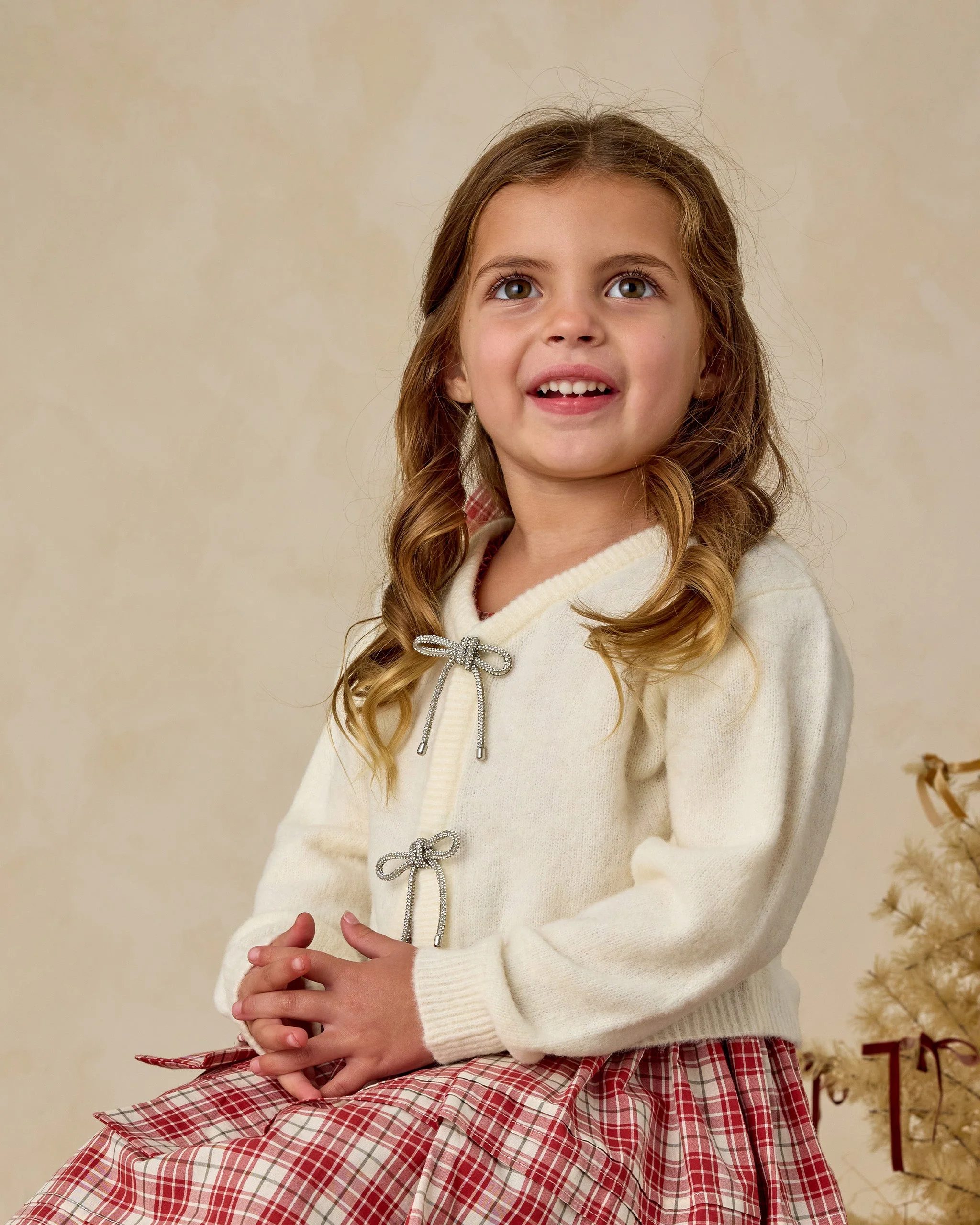 Bow Cardigan | Ivory - Image 4