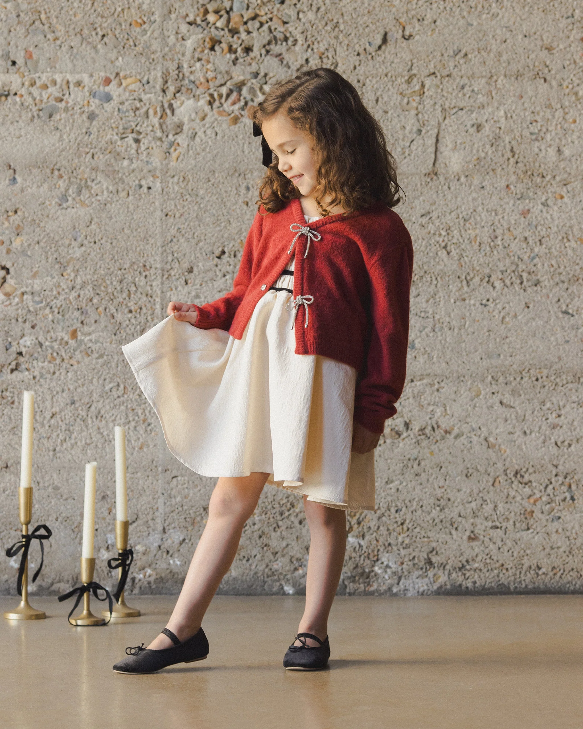 Bow Cardigan | Ruby - Image 5
