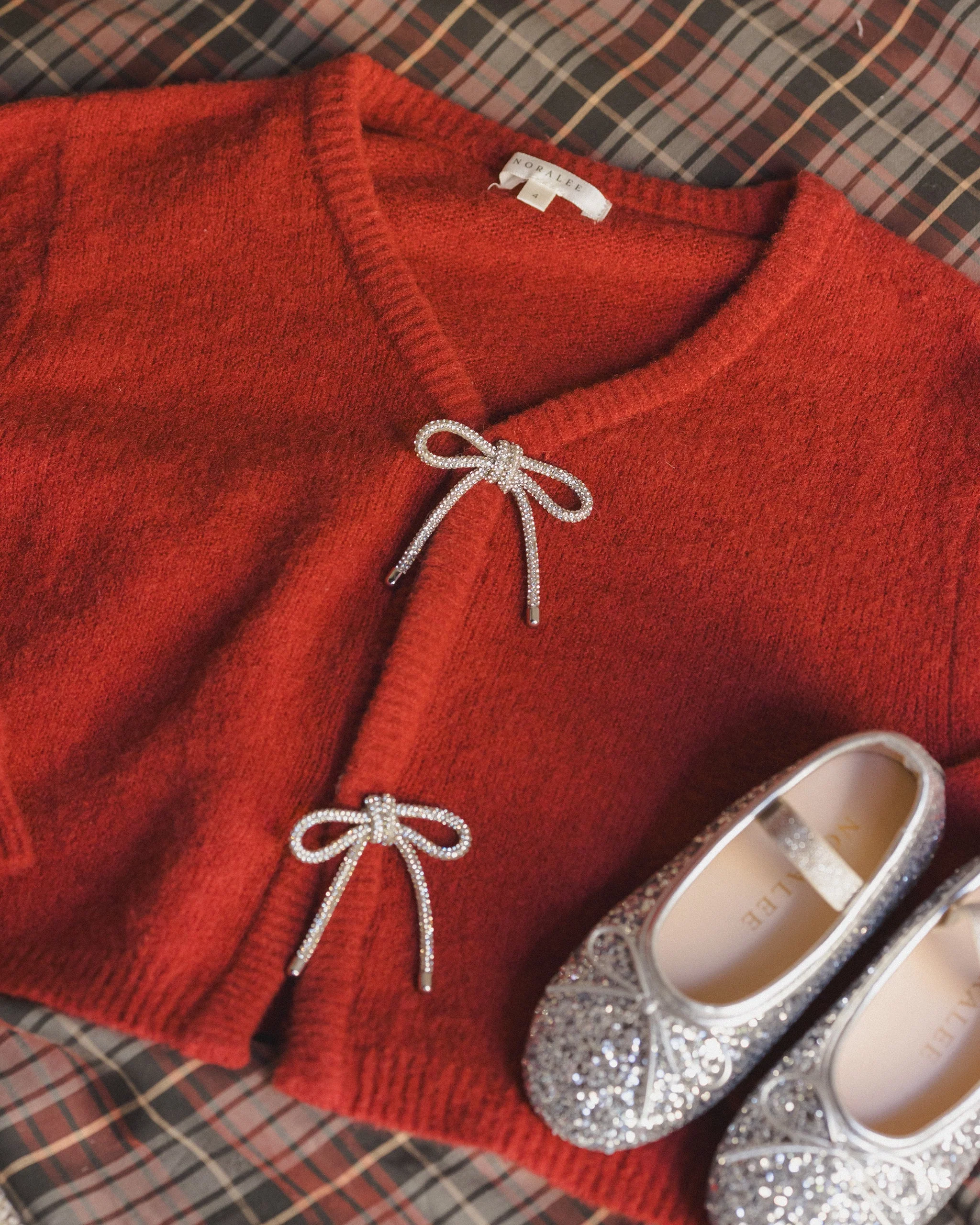 Bow Cardigan | Ruby - Image 6