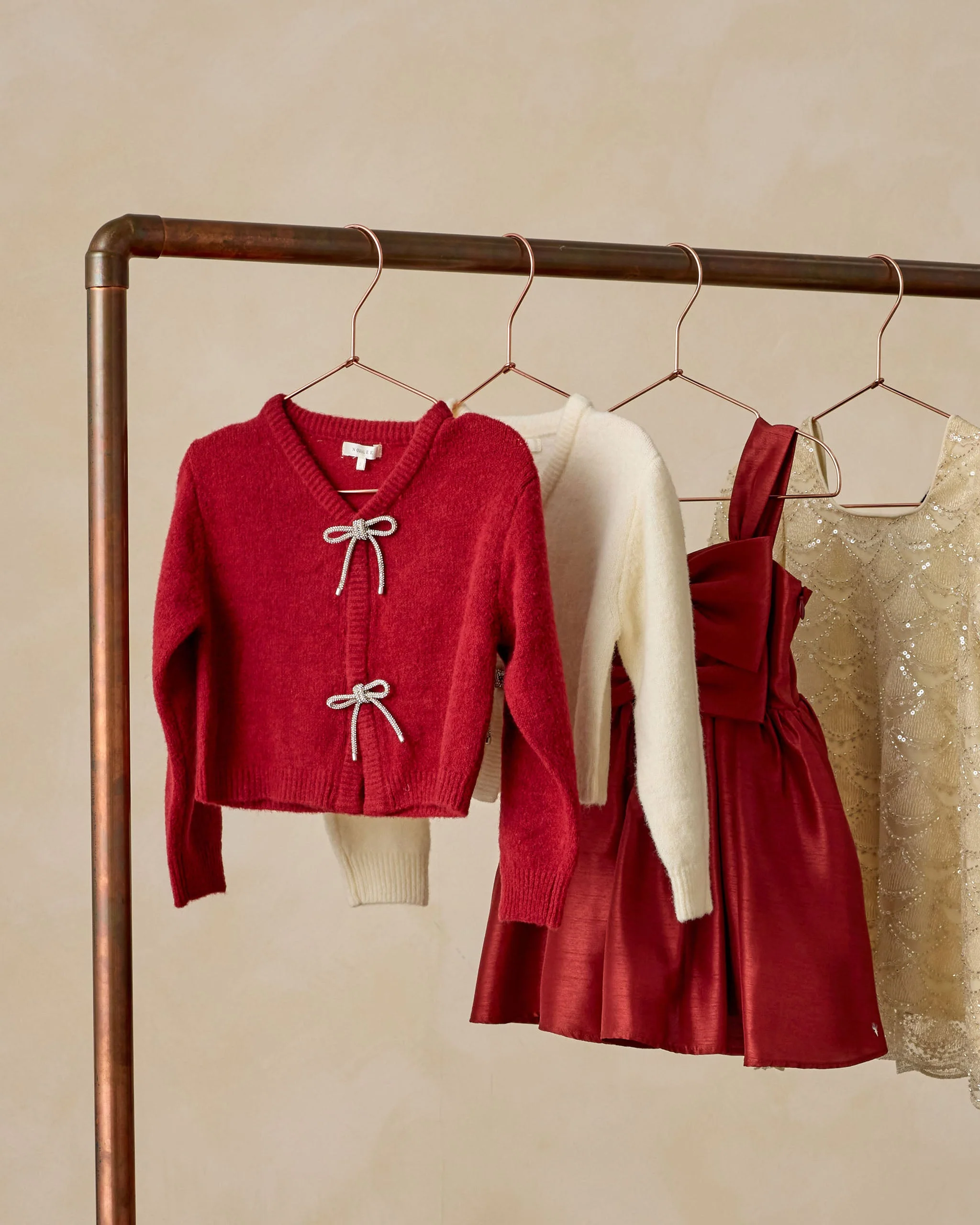 Bow Cardigan | Ruby - Image 7