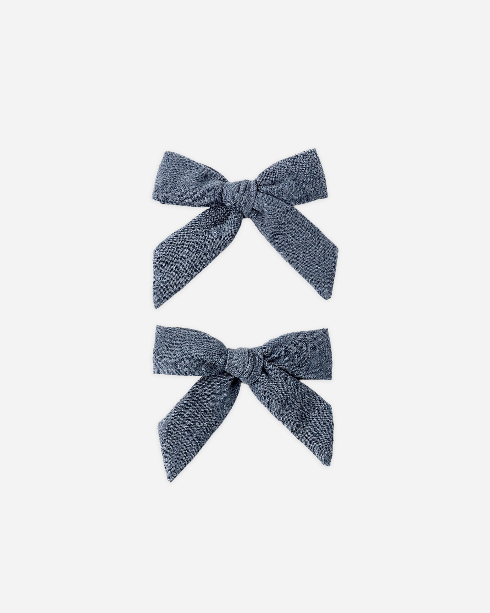 Bows, Set Of 2 Navy