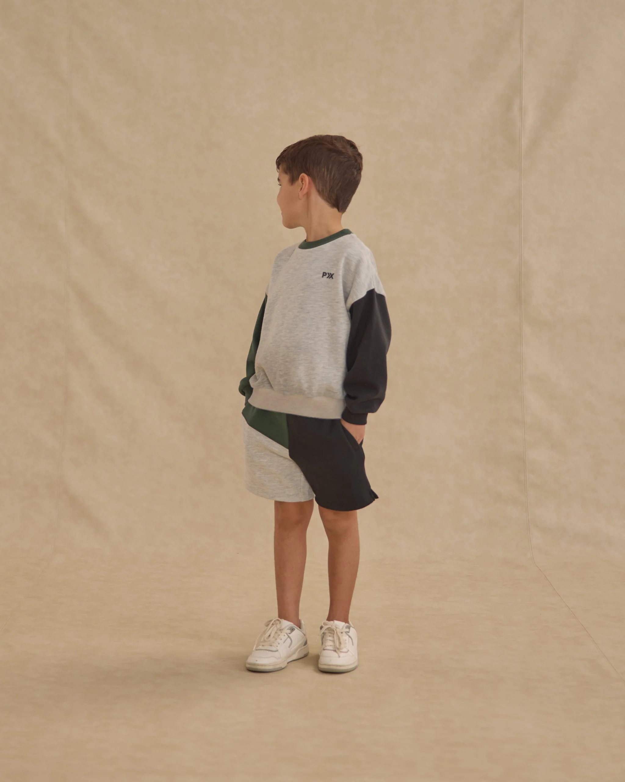 Boxing Short || Heathered  Ash - Image 3