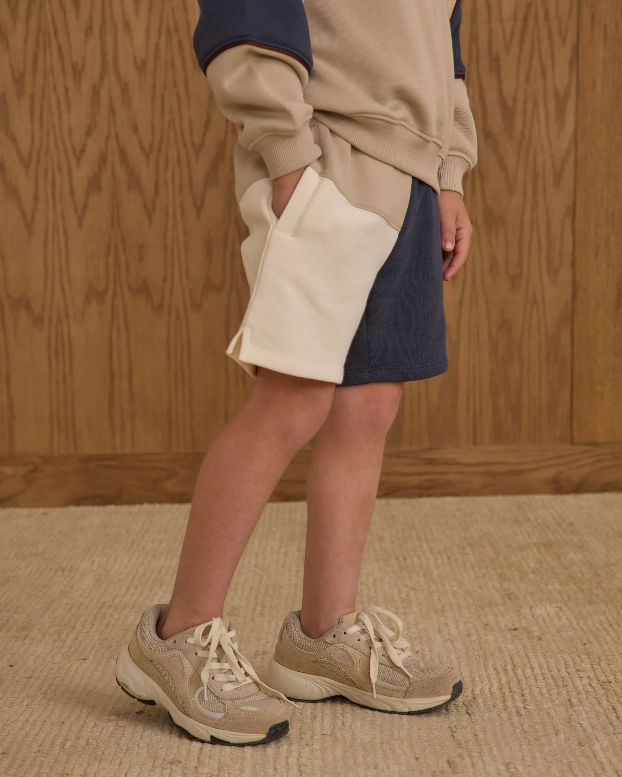 Boxing Short || Navy Color Block - Image 2