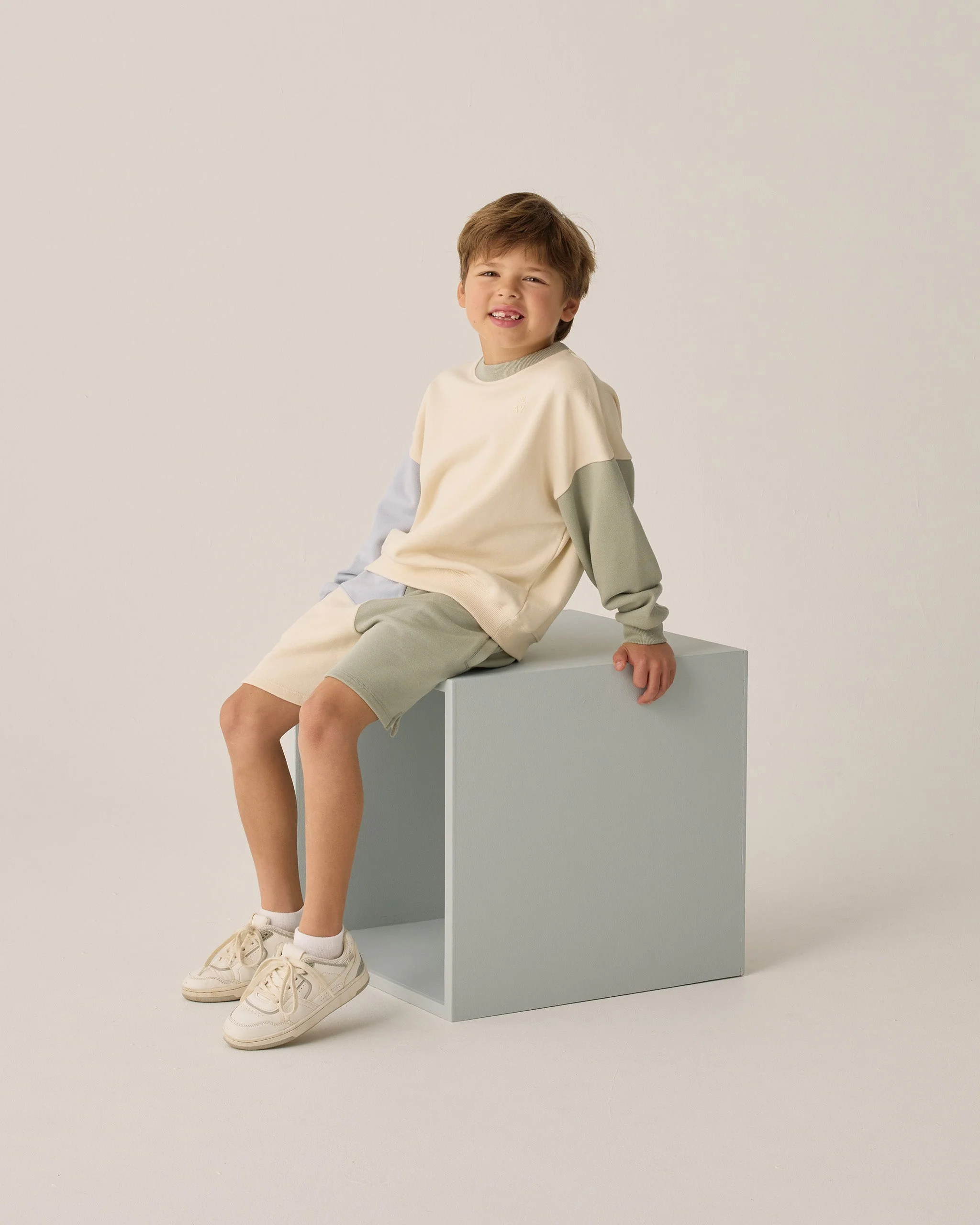 Boxing Short || Sage Color Block - Image 3