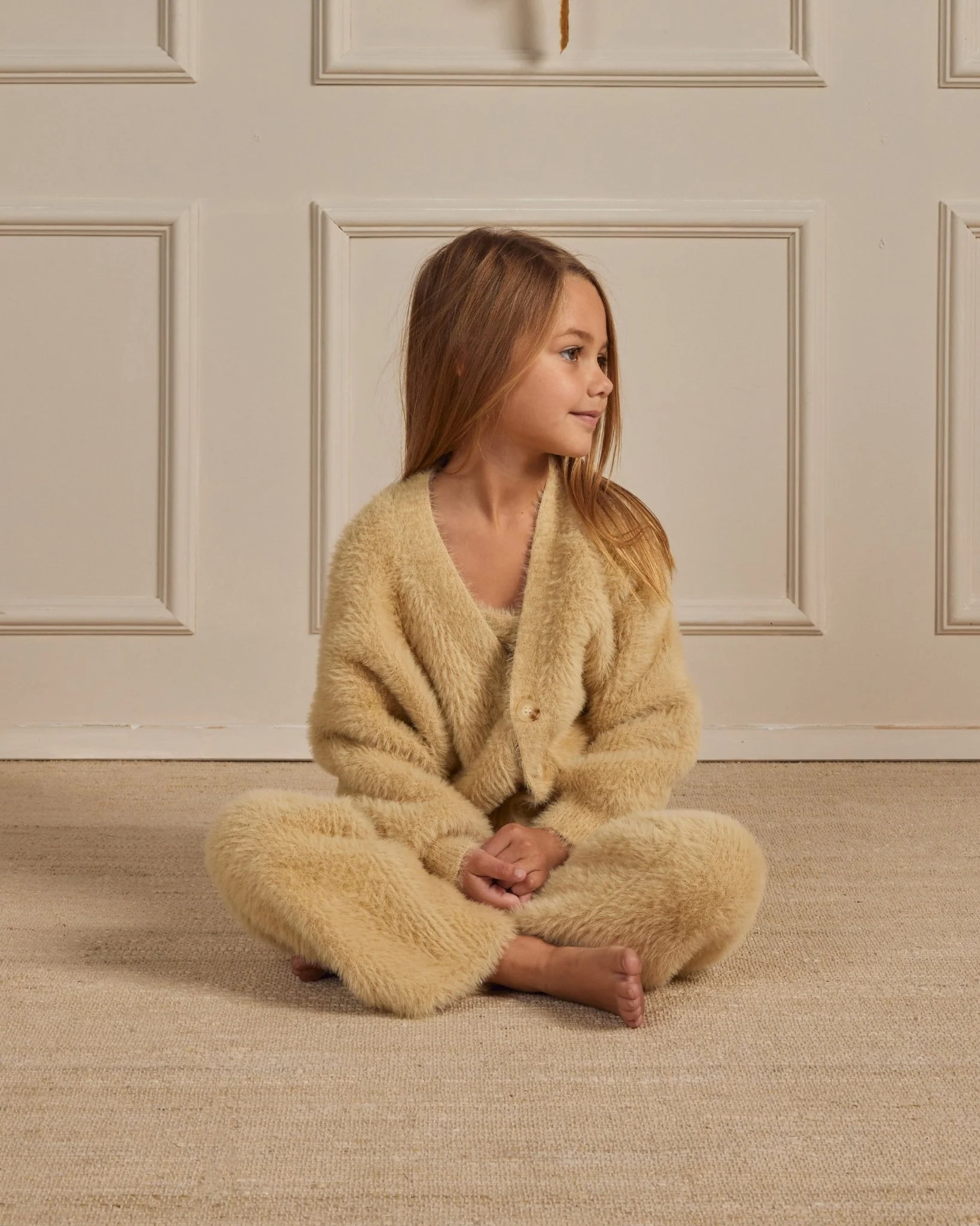 Boxy Crop Cardigan || Champagne - Image 4