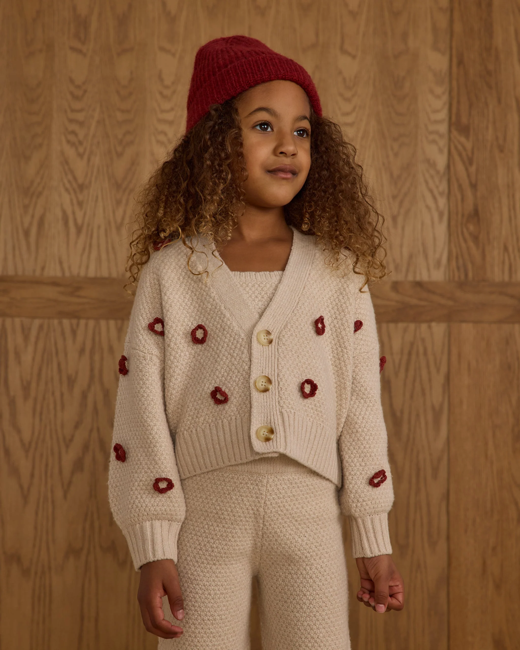 Boxy Crop Cardigan || Ruby Daisy - Image 2