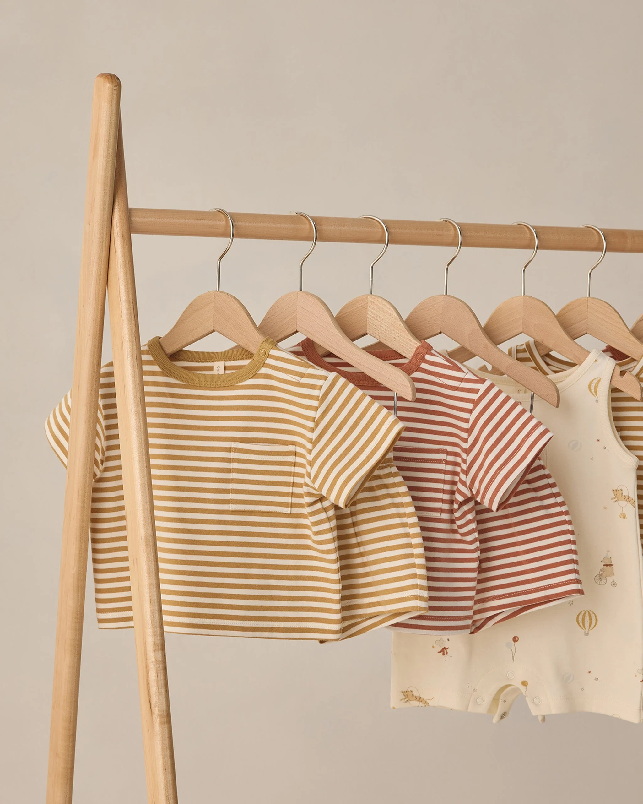 Boxy Pocket Tee + Short Set Honey Stripe - Image 6