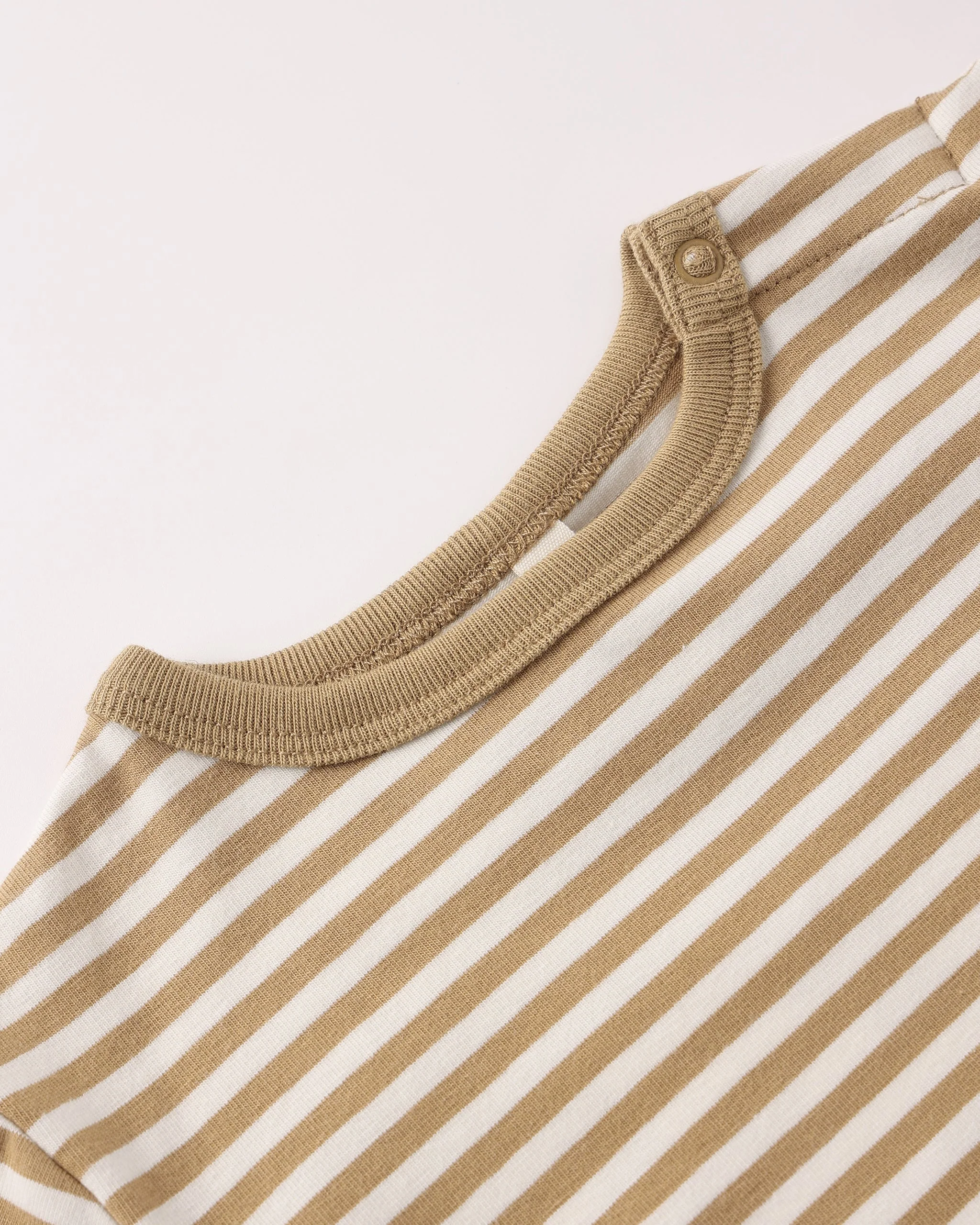 Boxy Pocket Tee + Short Set Honey Stripe - Image 7