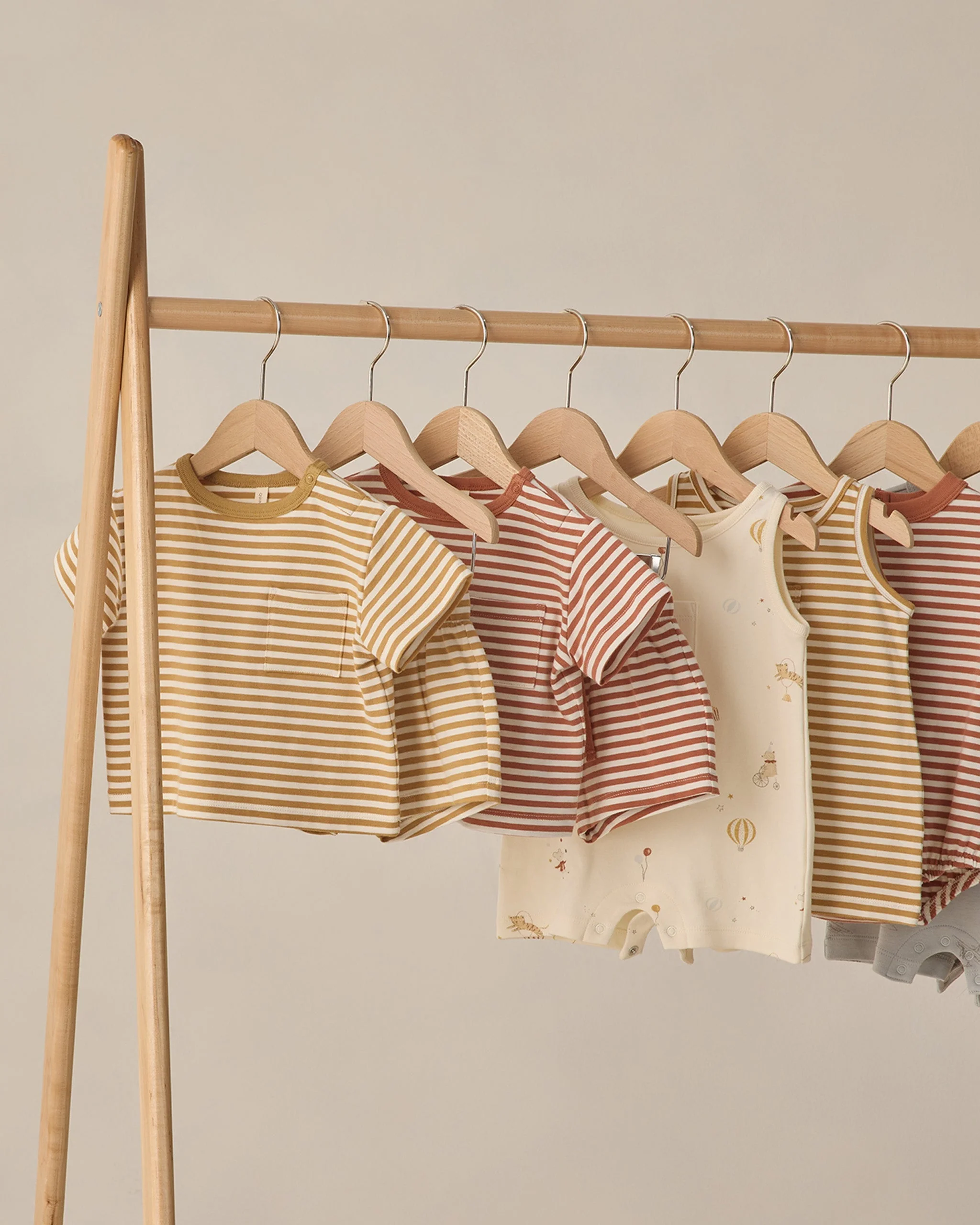 Boxy Pocket Tee + Short Set Poppy Stripe - Image 5