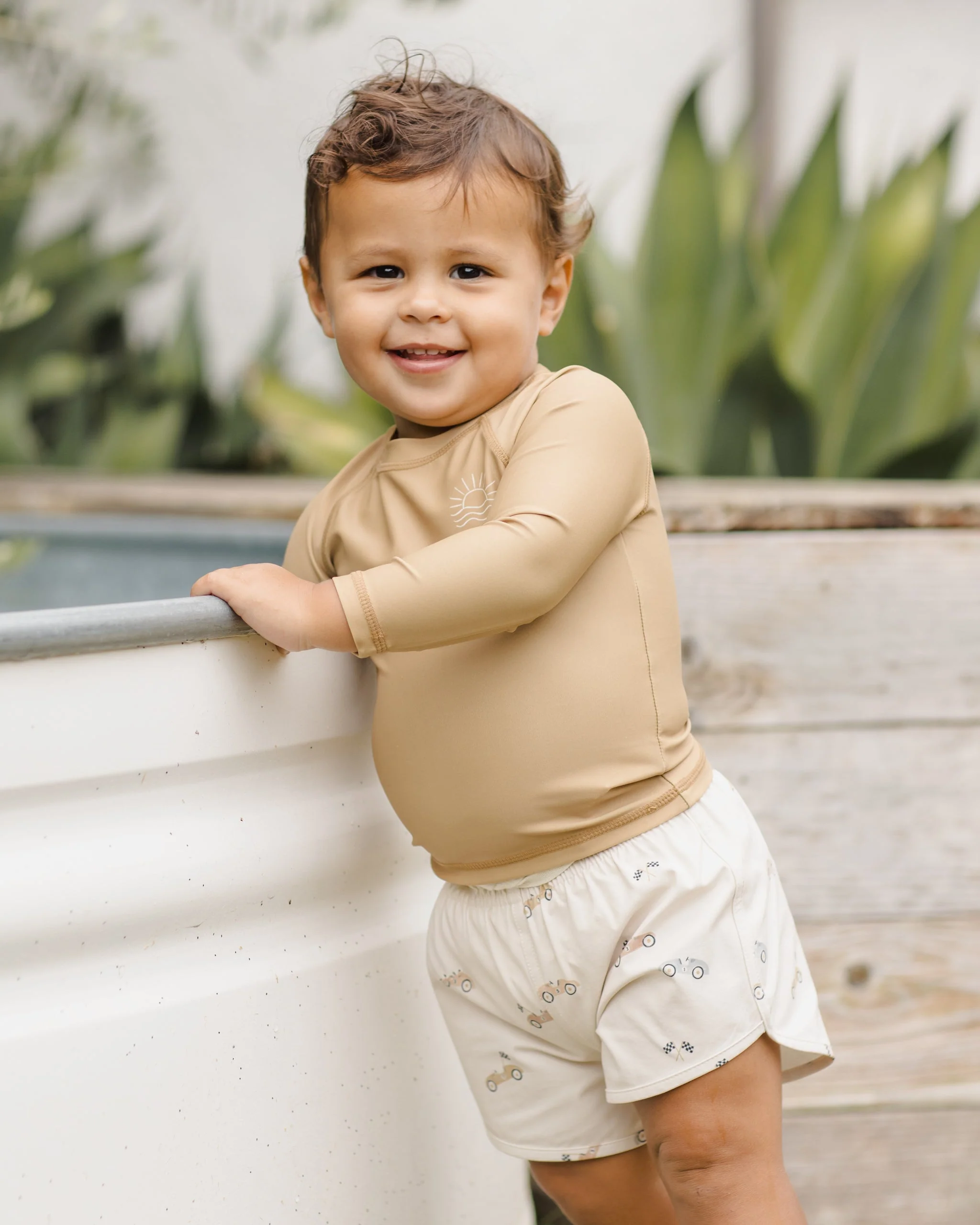 Boys Swim Short Race Car - Image 2